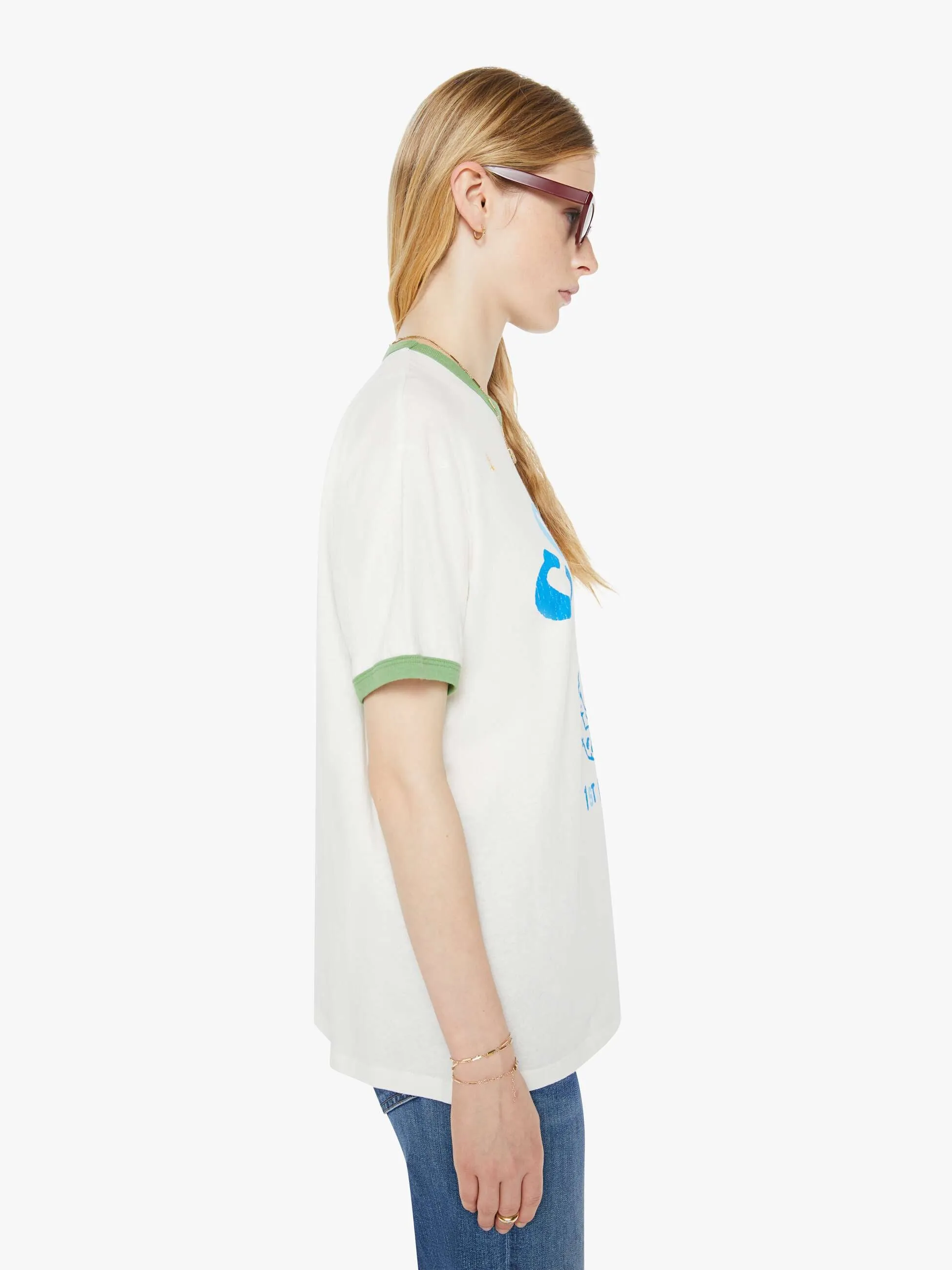 The Lowdown Ringer Tee - First In Charge sold by MOTHER product image thumbnail 2