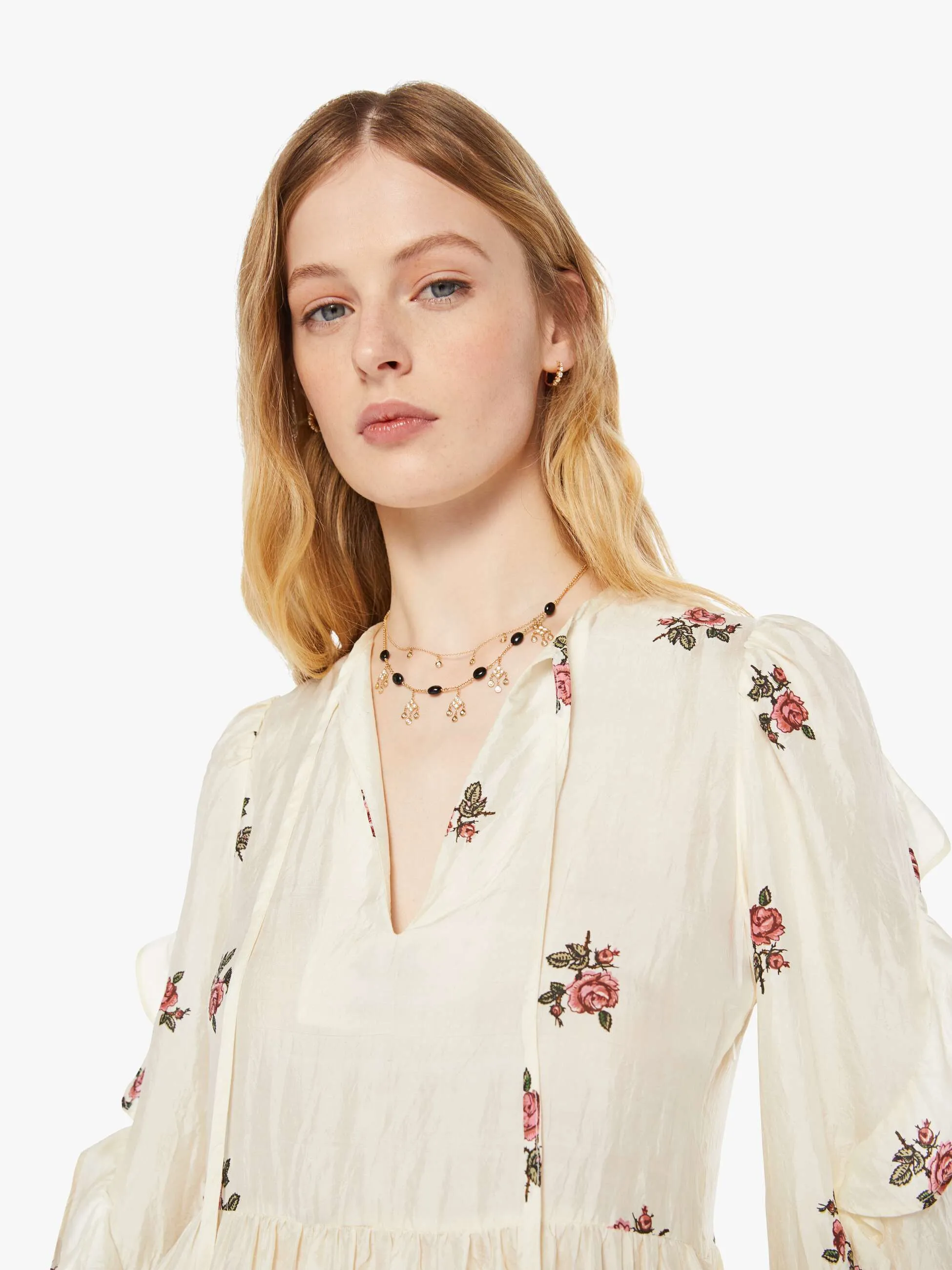 Alix Of Bohemia Lina Dress - Rosebud sold by MOTHER product image thumbnail 4