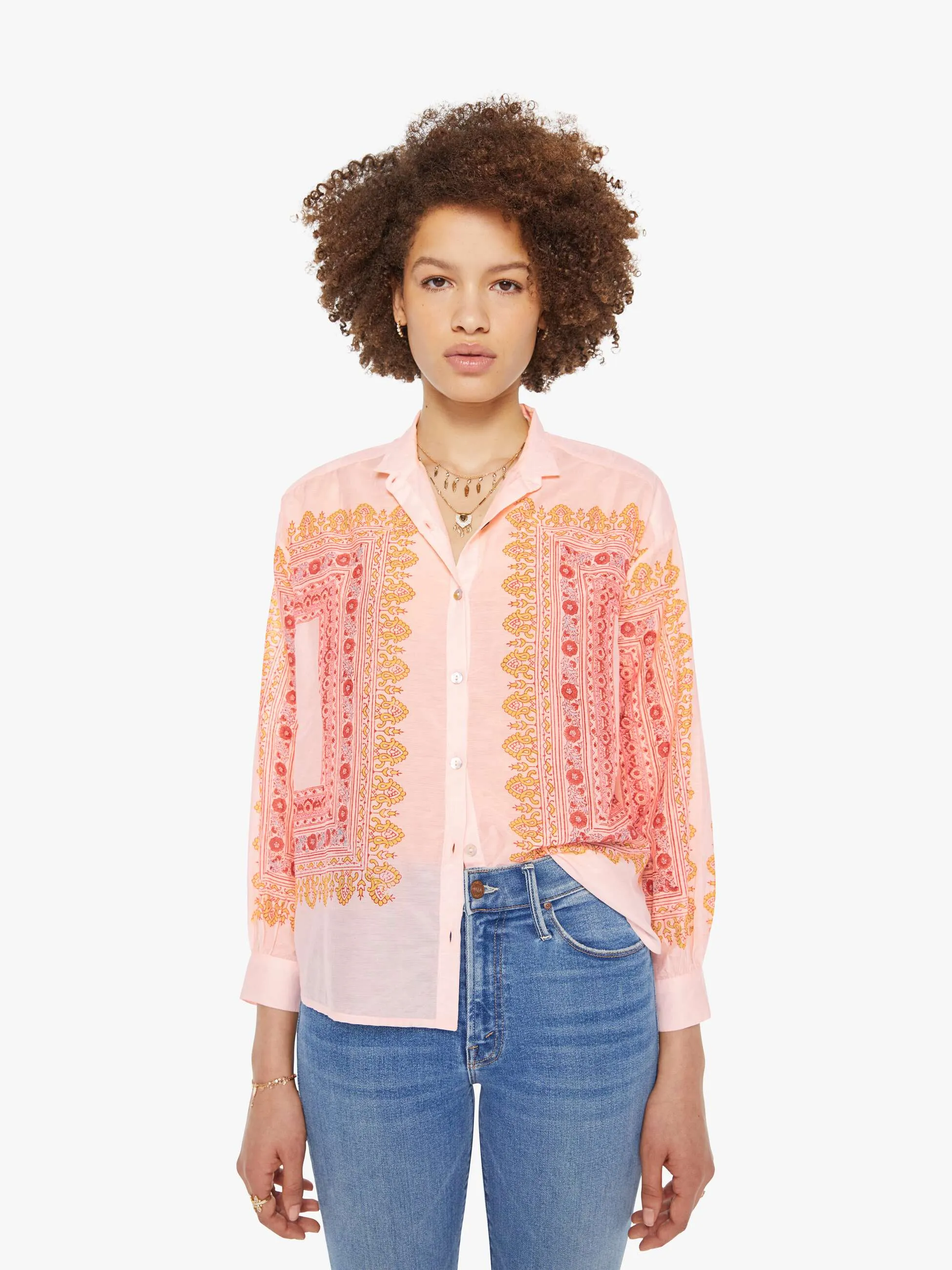 Alix Of Bohemia Kiki Shirt - Blush Tile sold by MOTHER