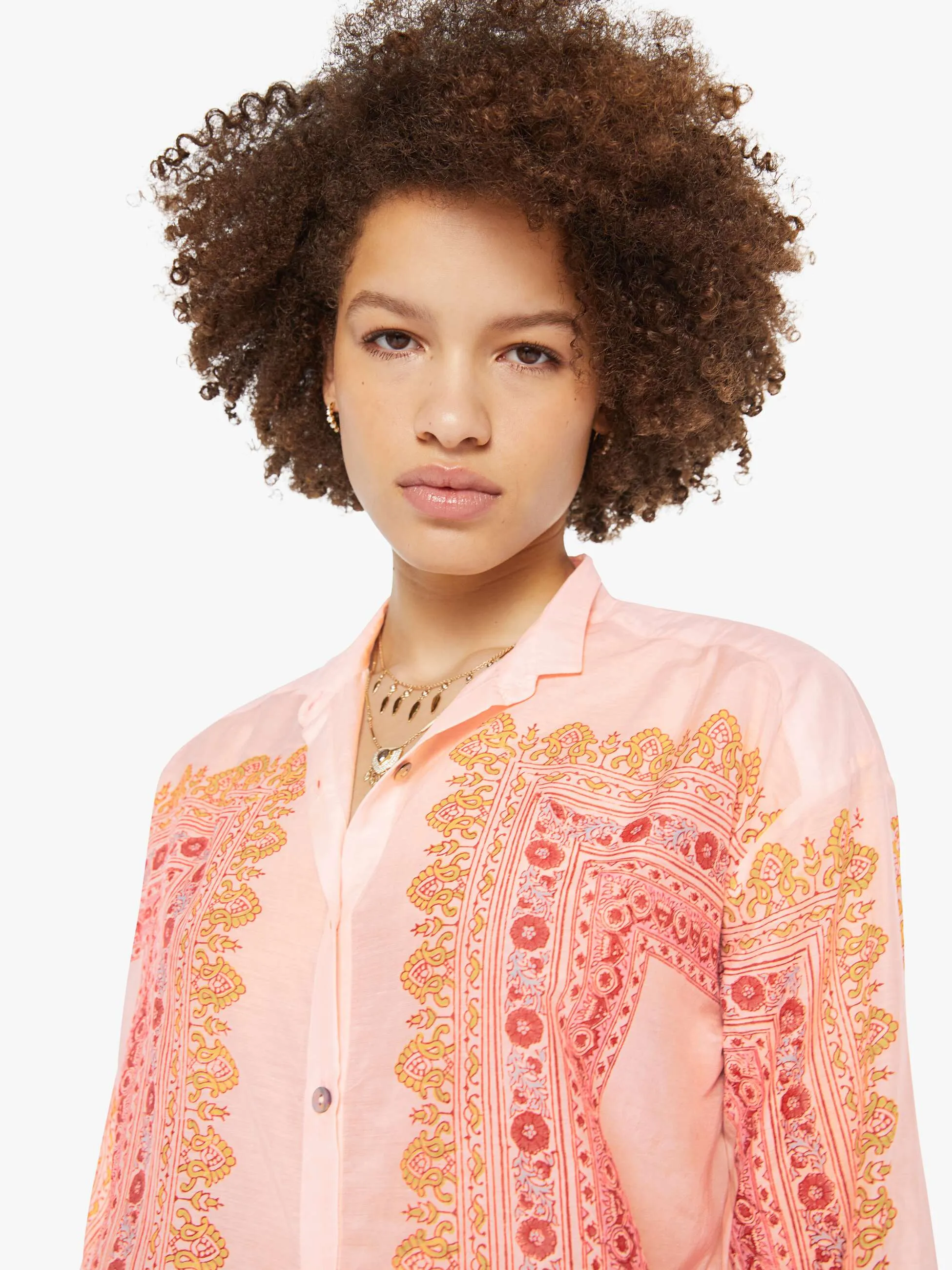 Alix Of Bohemia Kiki Shirt - Blush Tile sold by MOTHER product image thumbnail 5