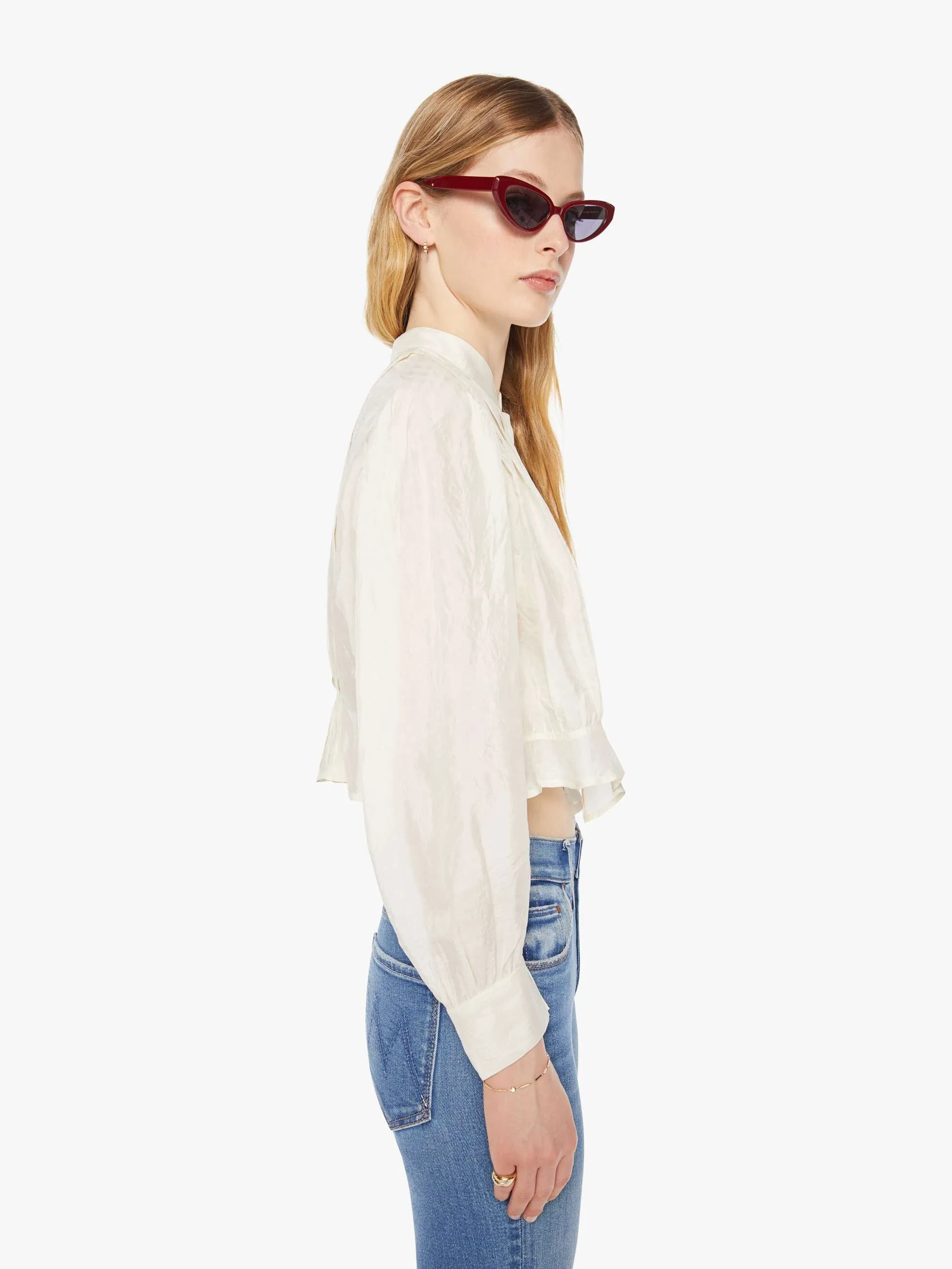 Alix Of Bohemia Ryland Shirt - Pearl sold by MOTHER product image thumbnail 2