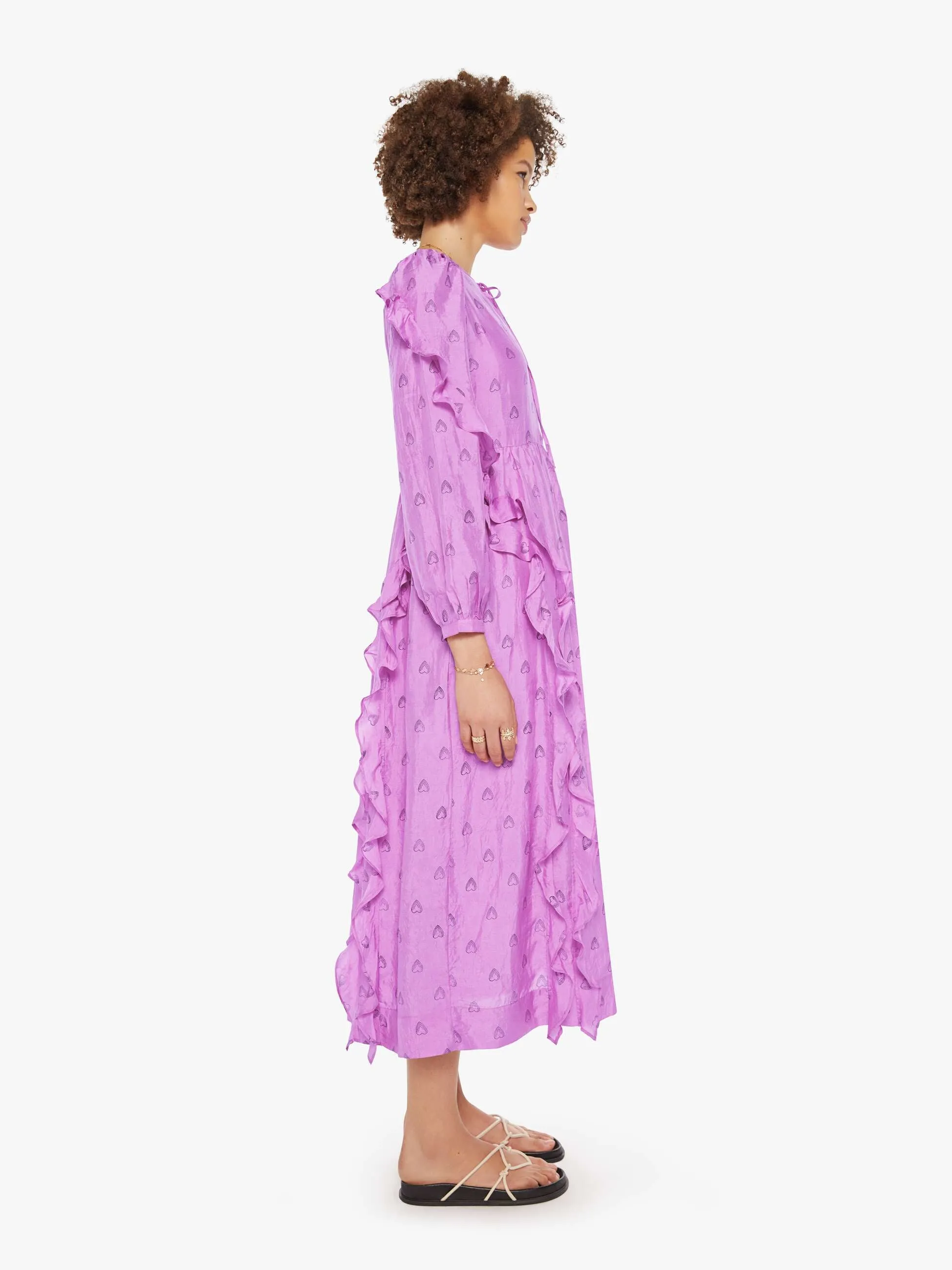 Alix Of Bohemia Lina Dress - Fuchsia Heart sold by MOTHER product image thumbnail 2