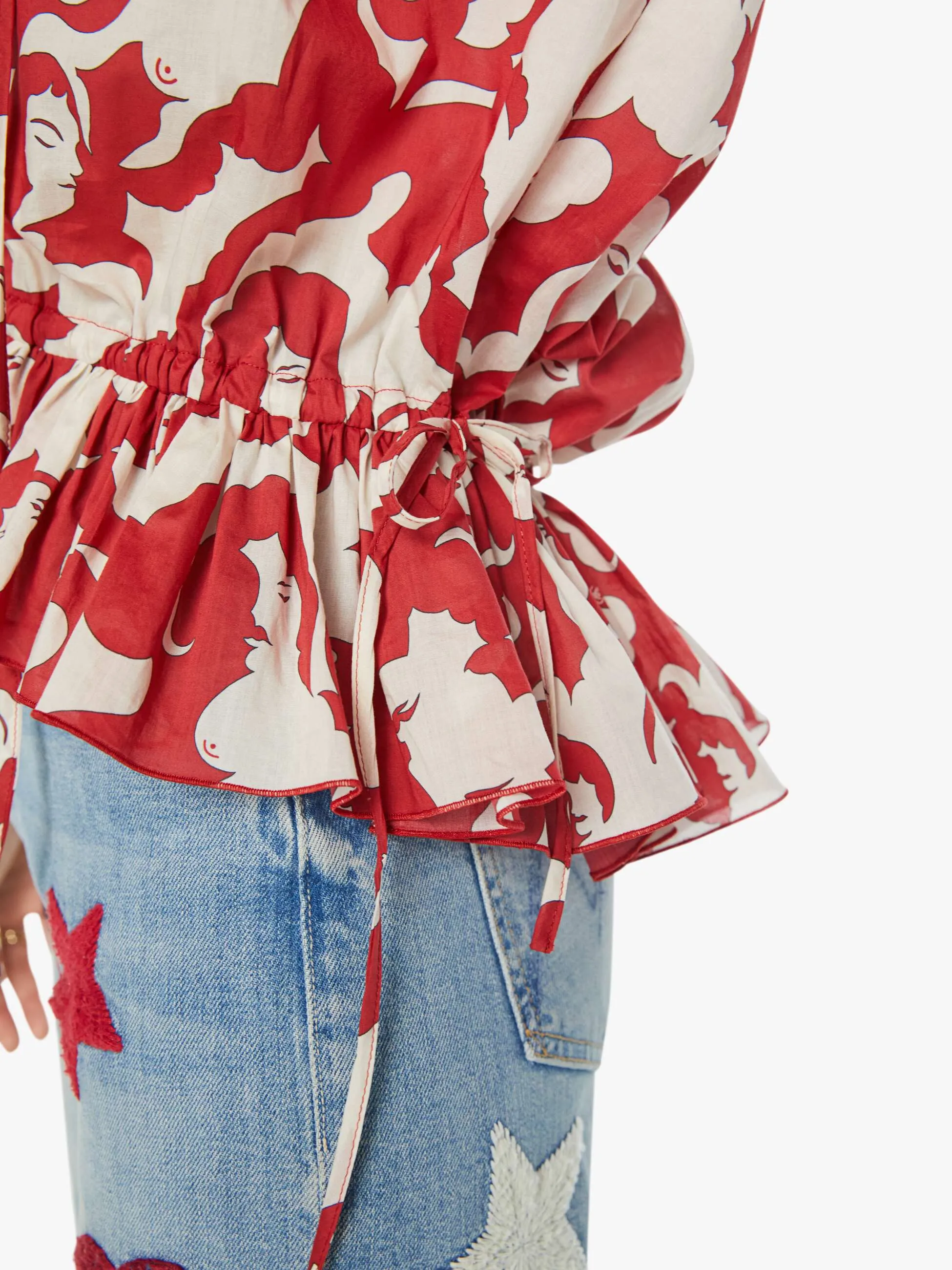 La DoubleJ x MOTHER Boho Blouse - Mamma sold by MOTHER product image thumbnail 5