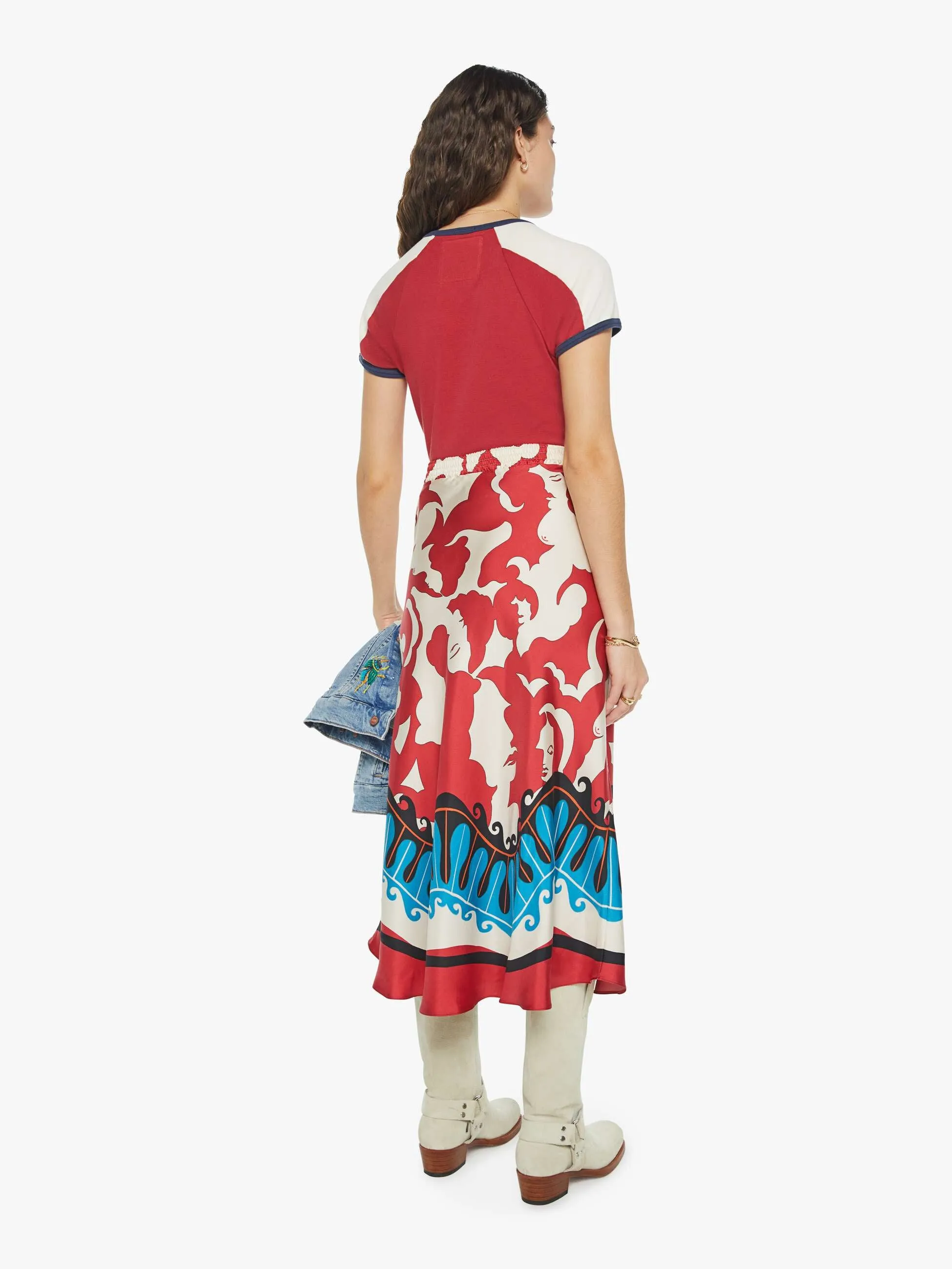 La DoubleJ x MOTHER Lungomare Skirt - Mamma Placee sold by MOTHER product image thumbnail 4