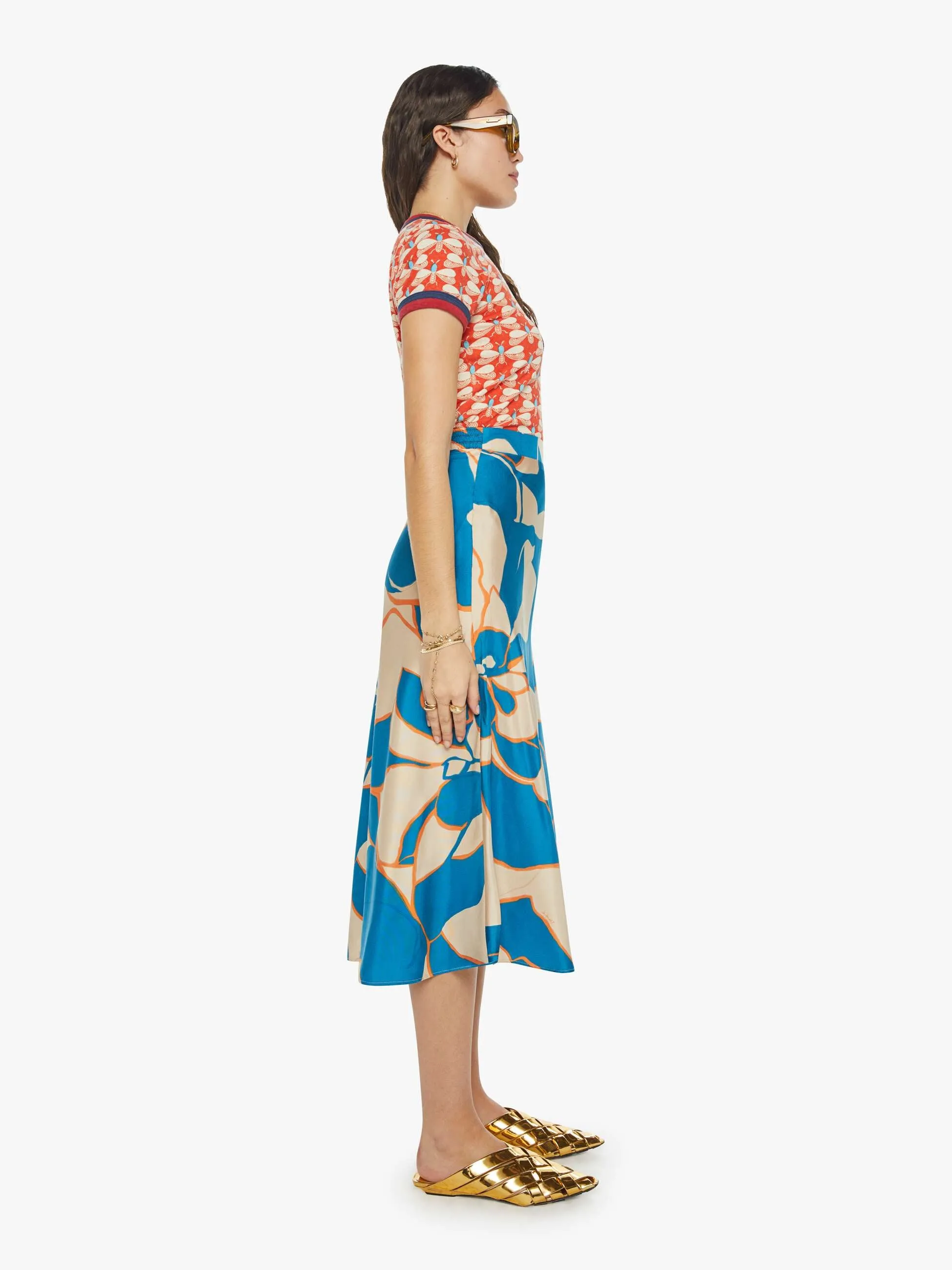 La DoubleJ x MOTHER Lungomare Skirt - Dea Dahlia sold by MOTHER product image thumbnail 3