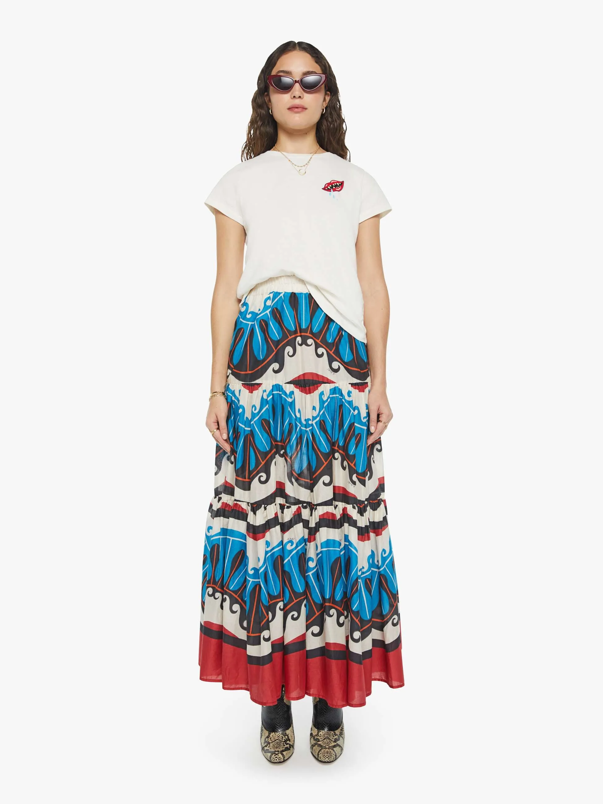 La DoubleJ x MOTHER Big Skirt - Pacific sold by MOTHER product image thumbnail 2