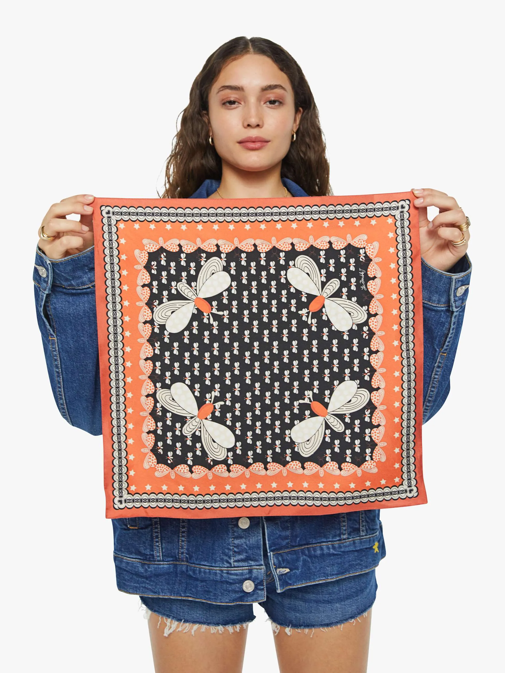 La DoubleJ x MOTHER Petaltail Mini Foulard - Petaltail Placee sold by MOTHER