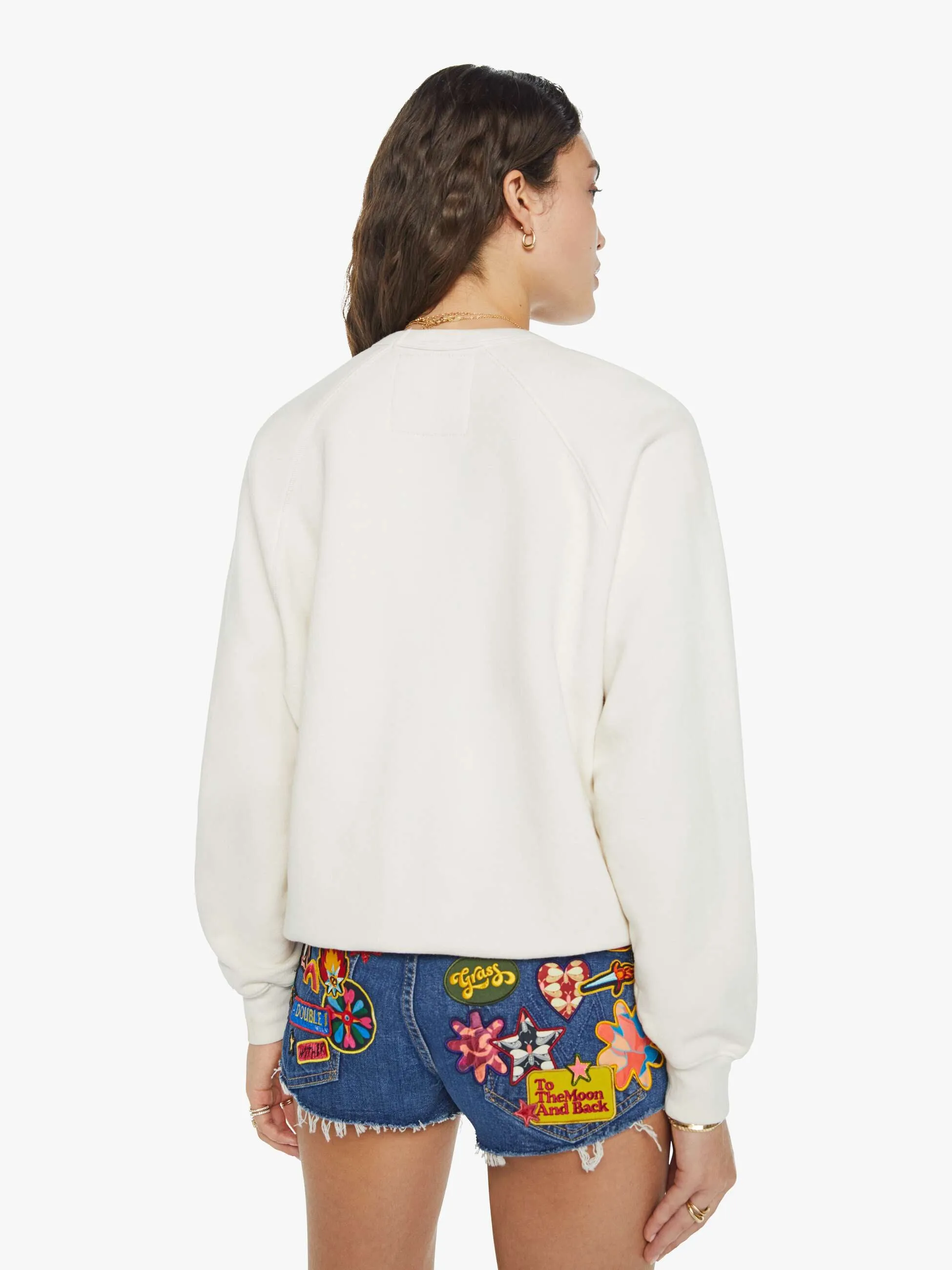 La DoubleJ x MOTHER The Biggie Concert - Whisper White Patch It Up sold by MOTHER product image thumbnail 4