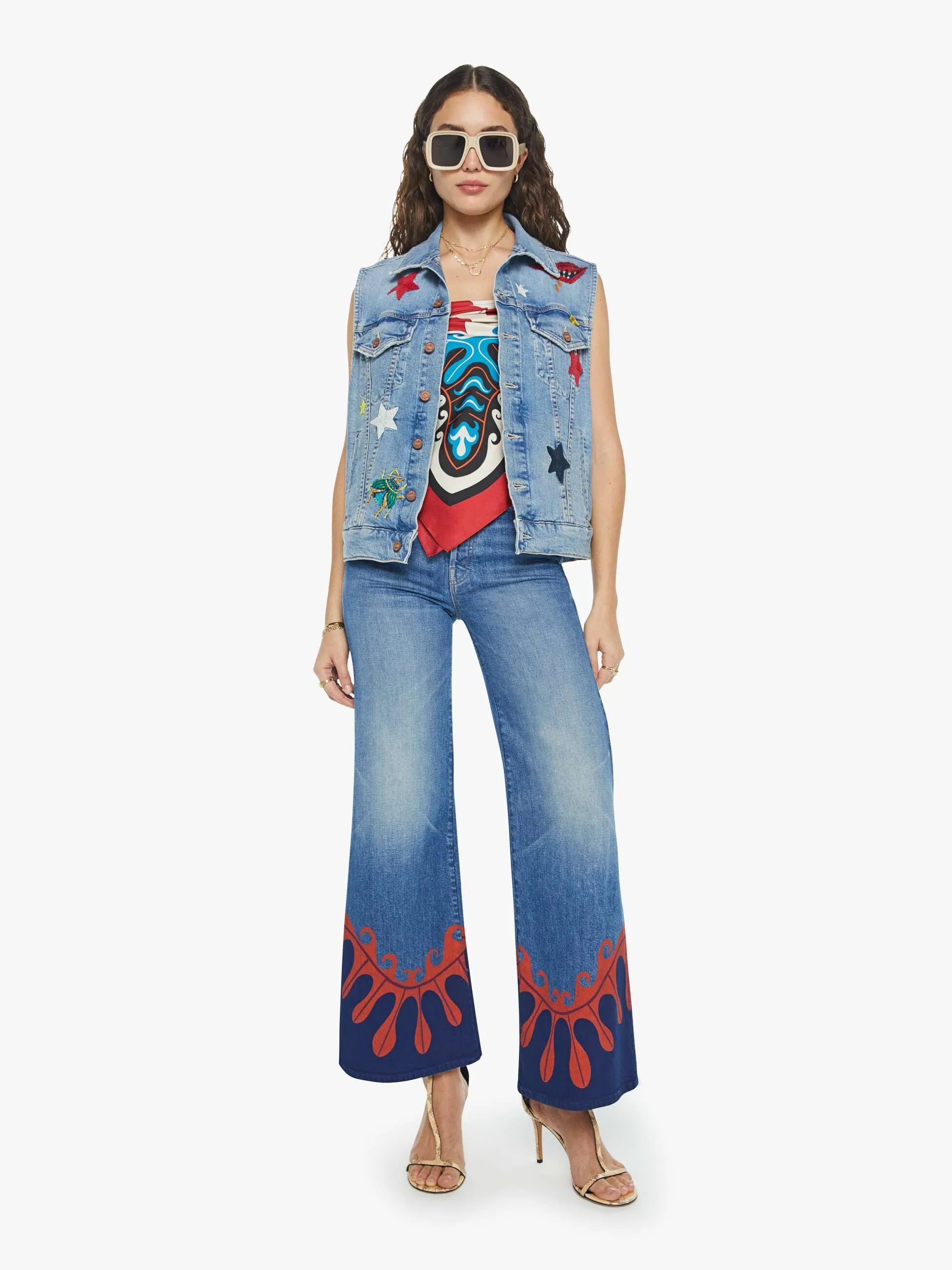 La DoubleJ x MOTHER The Clean Armhole Drifter Vest - Star Of The Show sold by MOTHER product image thumbnail 5
