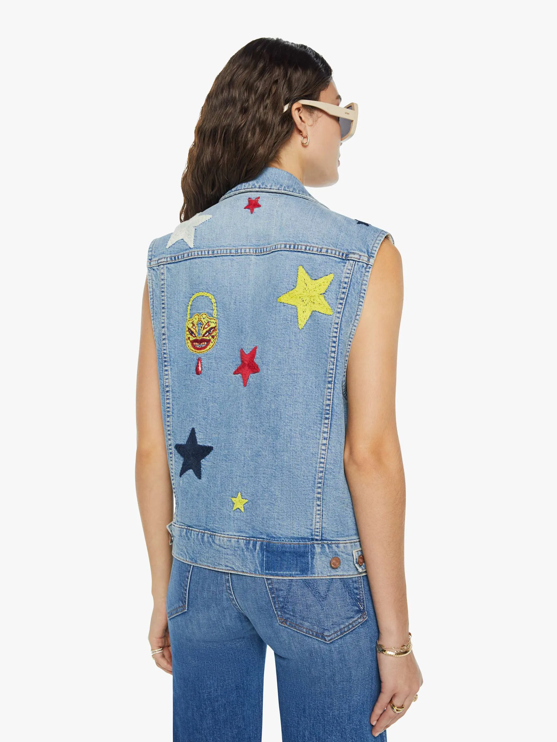 La DoubleJ x MOTHER The Clean Armhole Drifter Vest - Star Of The Show sold by MOTHER product image thumbnail 4