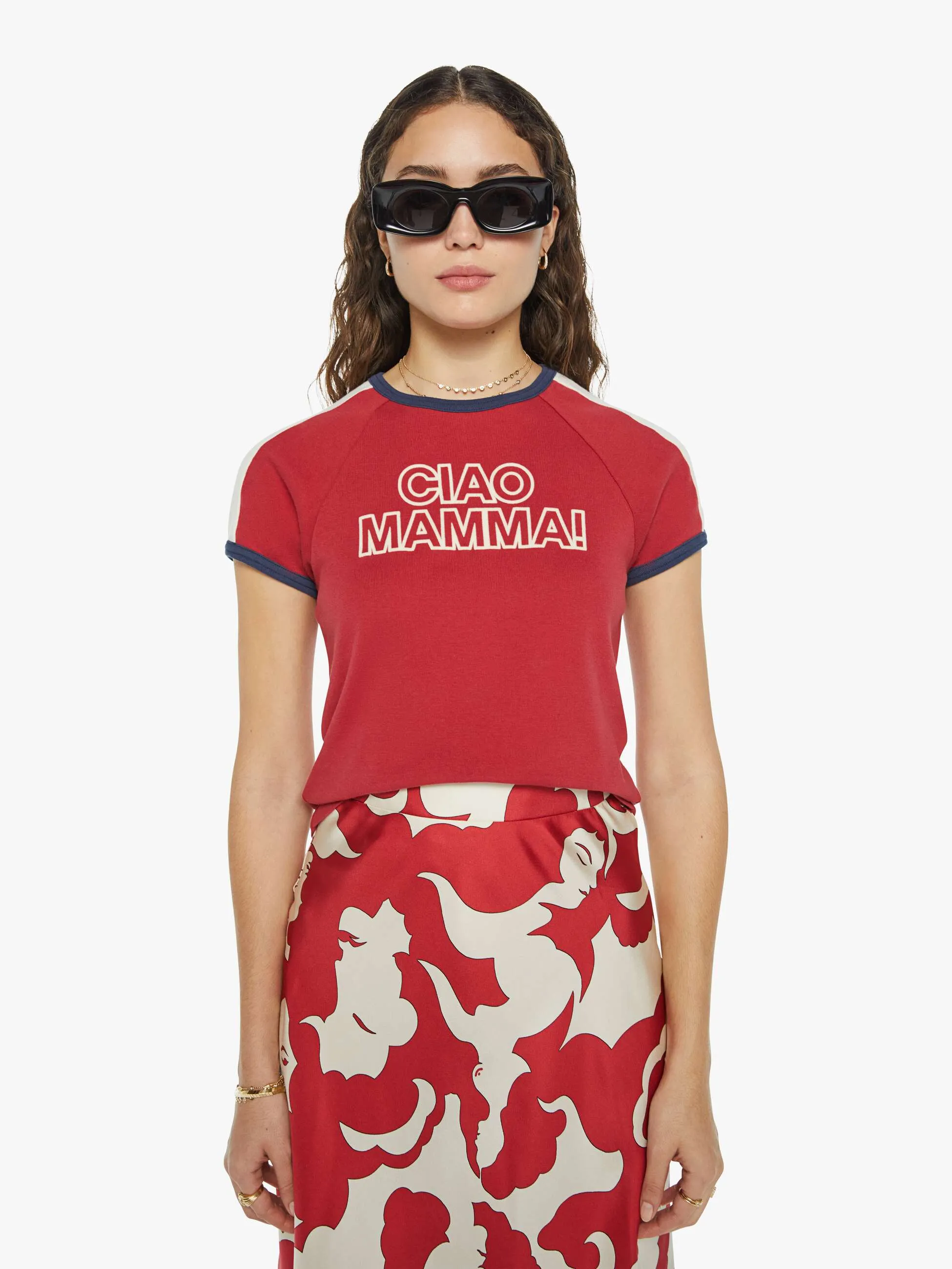 La DoubleJ x MOTHER The Itty Bitty Concert Racer - Ciao Mamma sold by MOTHER product image thumbnail 2