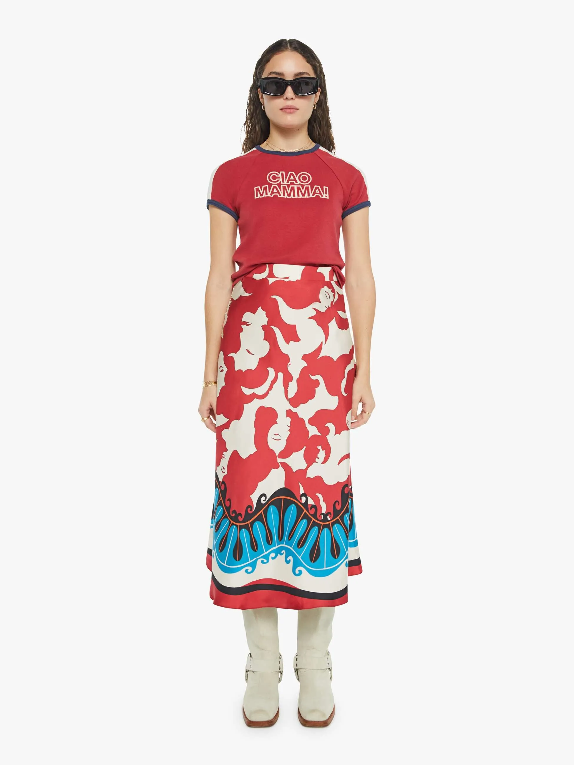 La DoubleJ x MOTHER The Itty Bitty Concert Racer - Ciao Mamma sold by MOTHER product image thumbnail 5