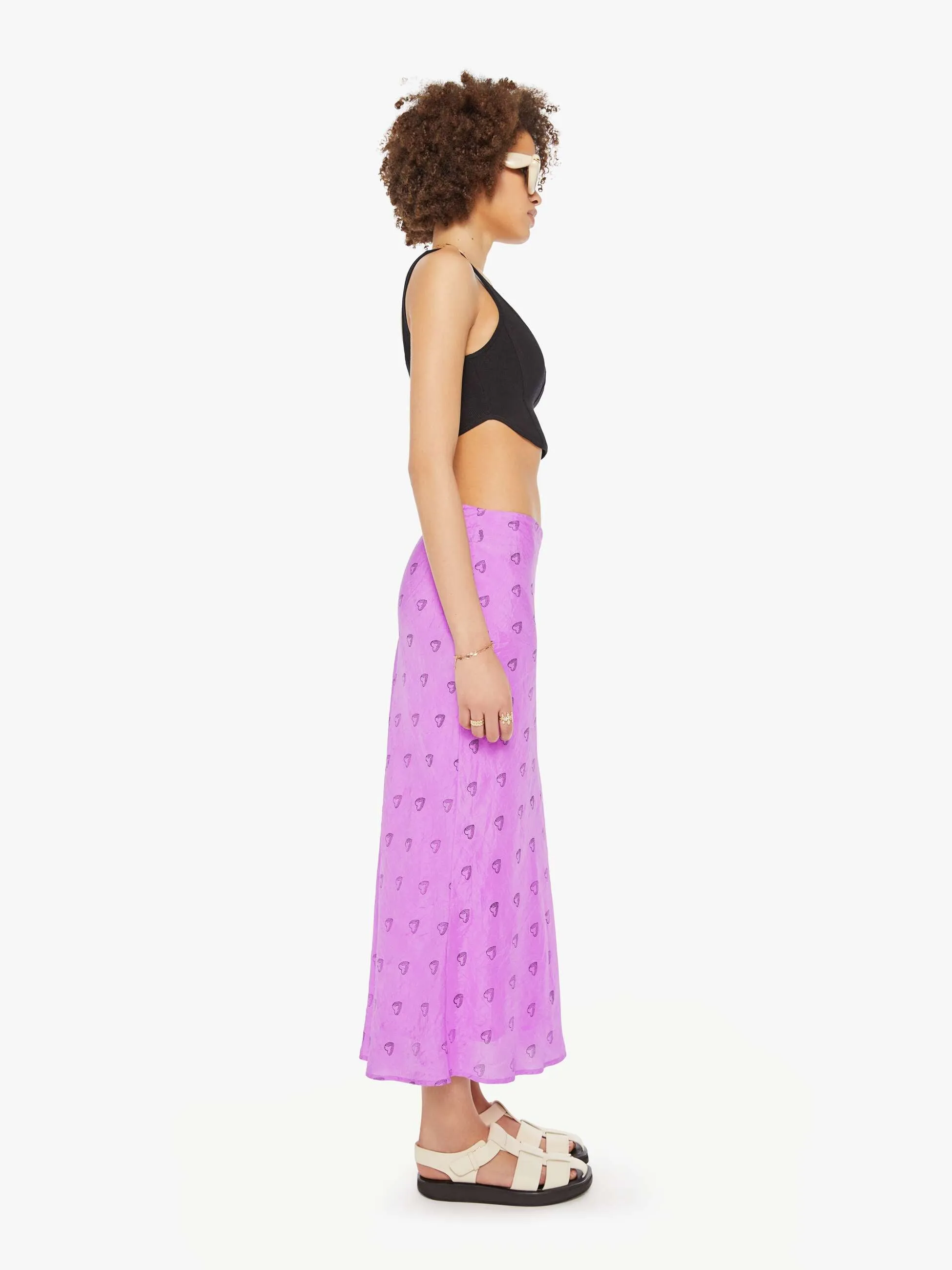 Alix Of Bohemia Lyra Skirt - Fuchsia Heart sold by MOTHER product image thumbnail 2