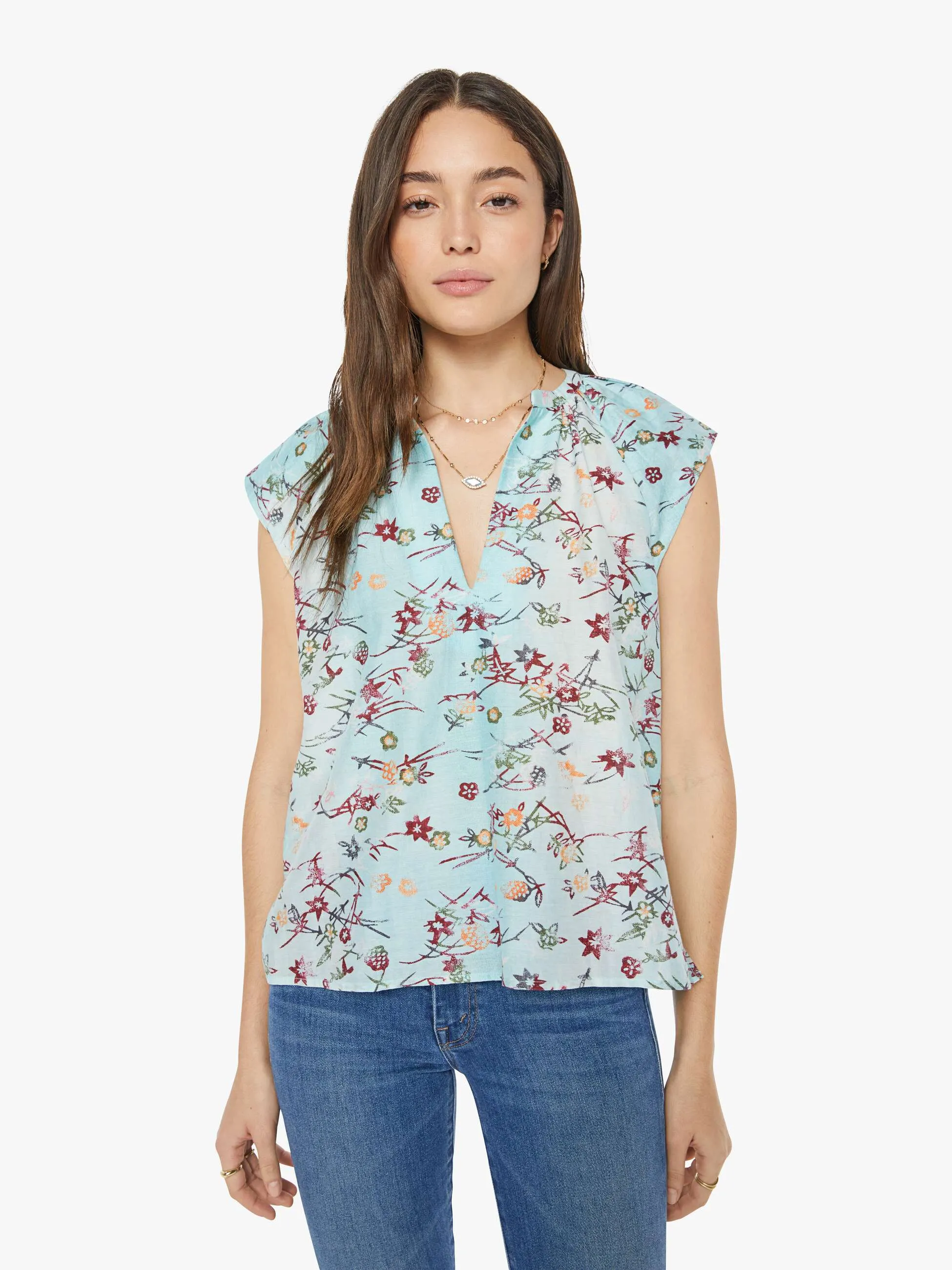 Maria Cher Keyla Top - Forest sold by MOTHER product image thumbnail 2