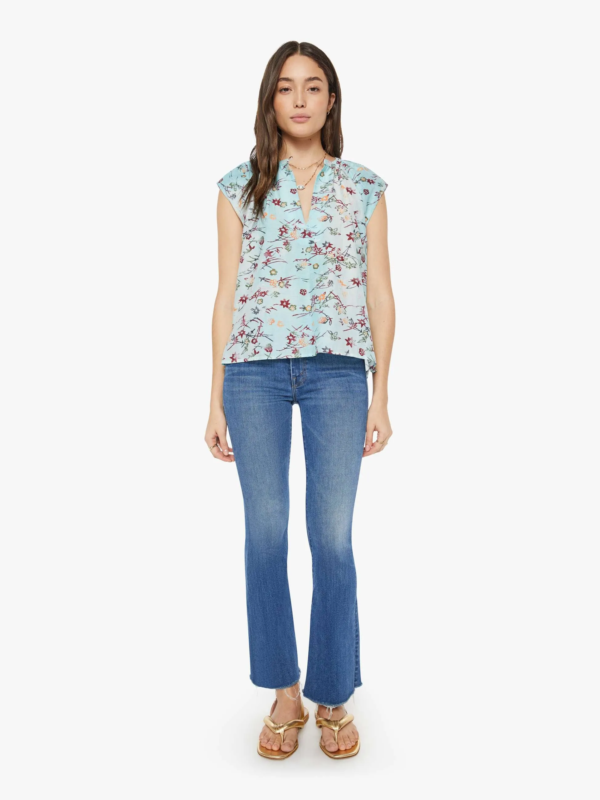 Maria Cher Keyla Top - Forest sold by MOTHER product image thumbnail 5