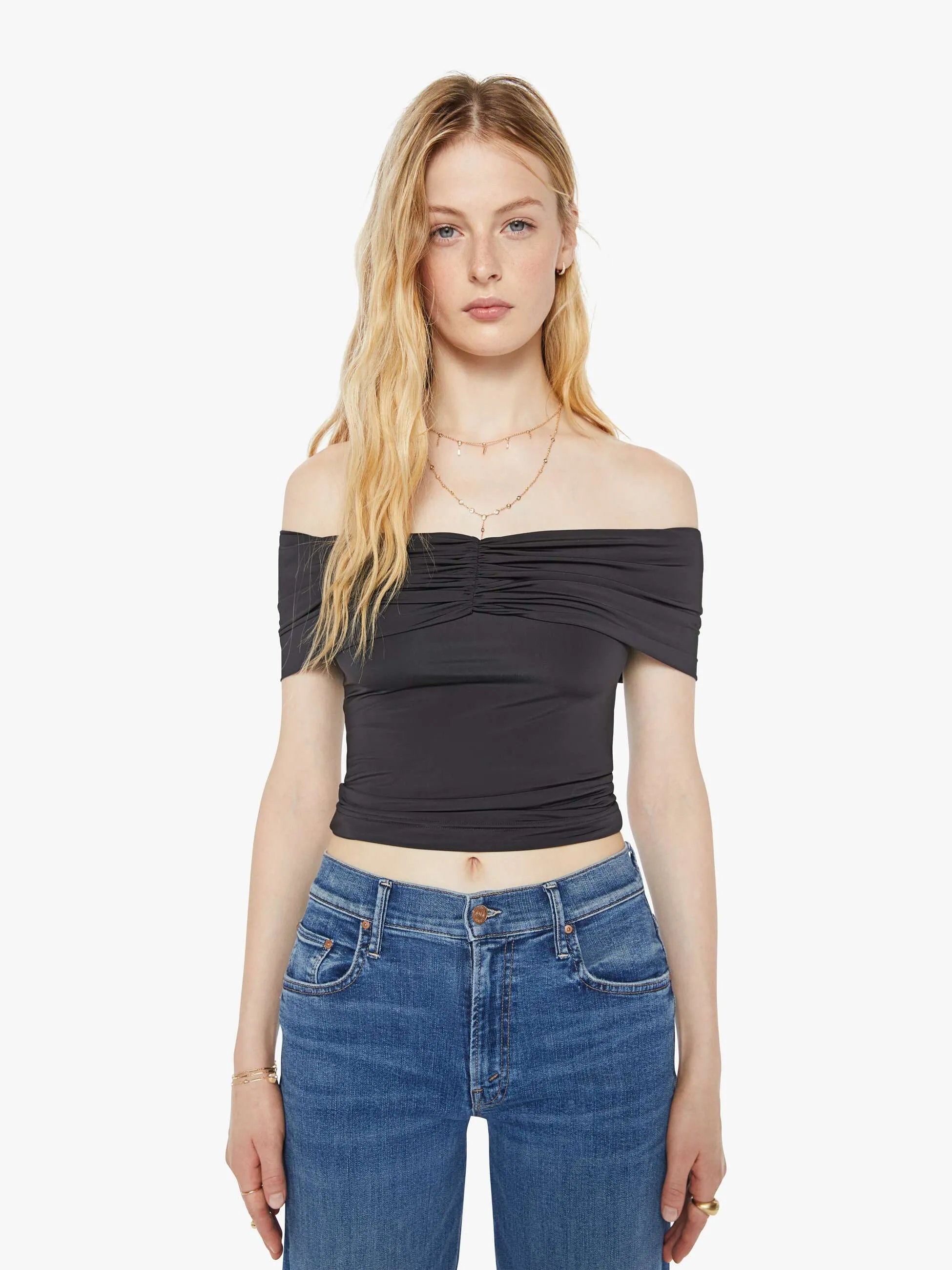 Maria Cher Athenas Top - Black sold by MOTHER