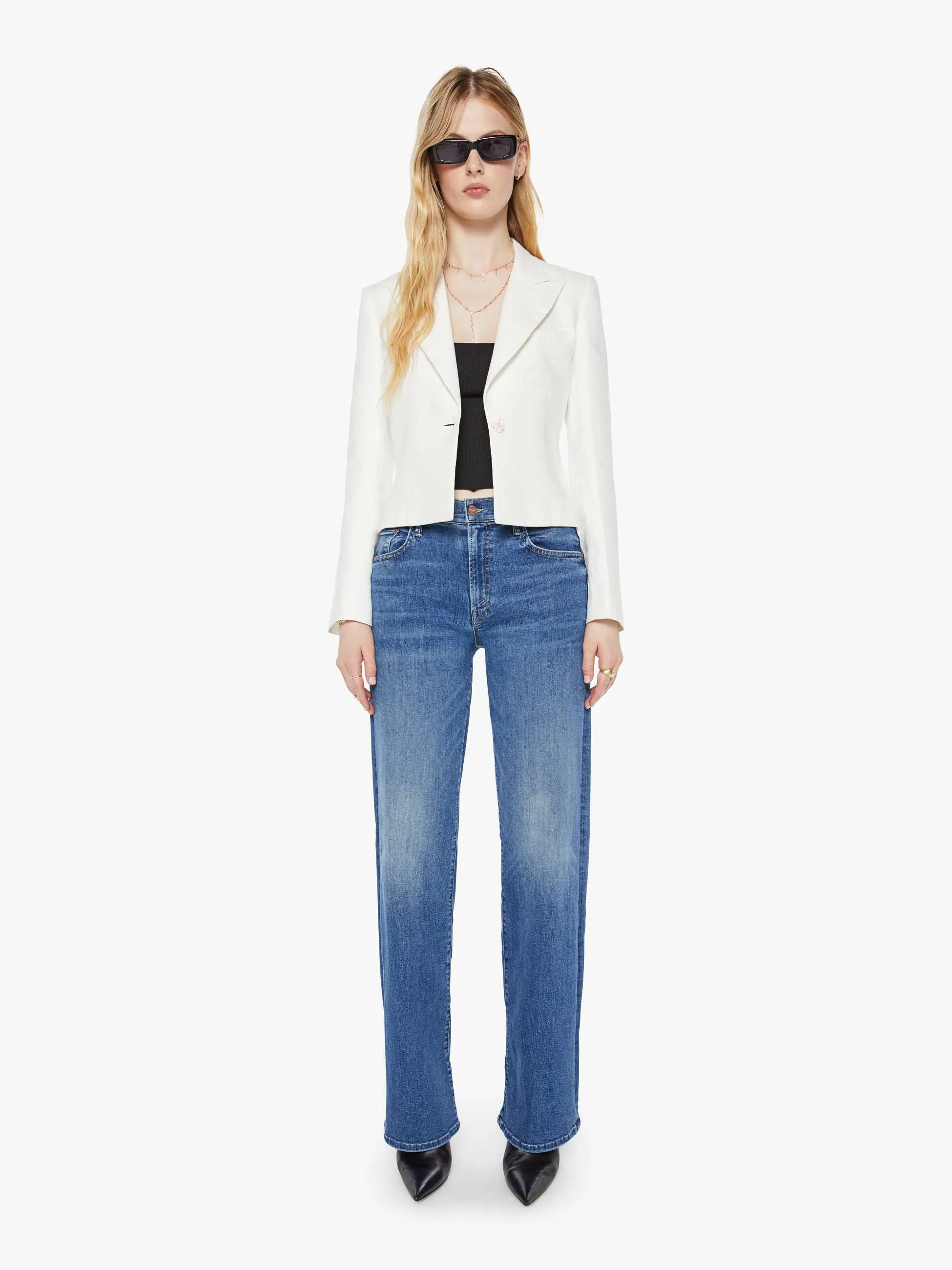 Maria Cher Nova Short Blazer - Off-White sold by MOTHER product image thumbnail 5