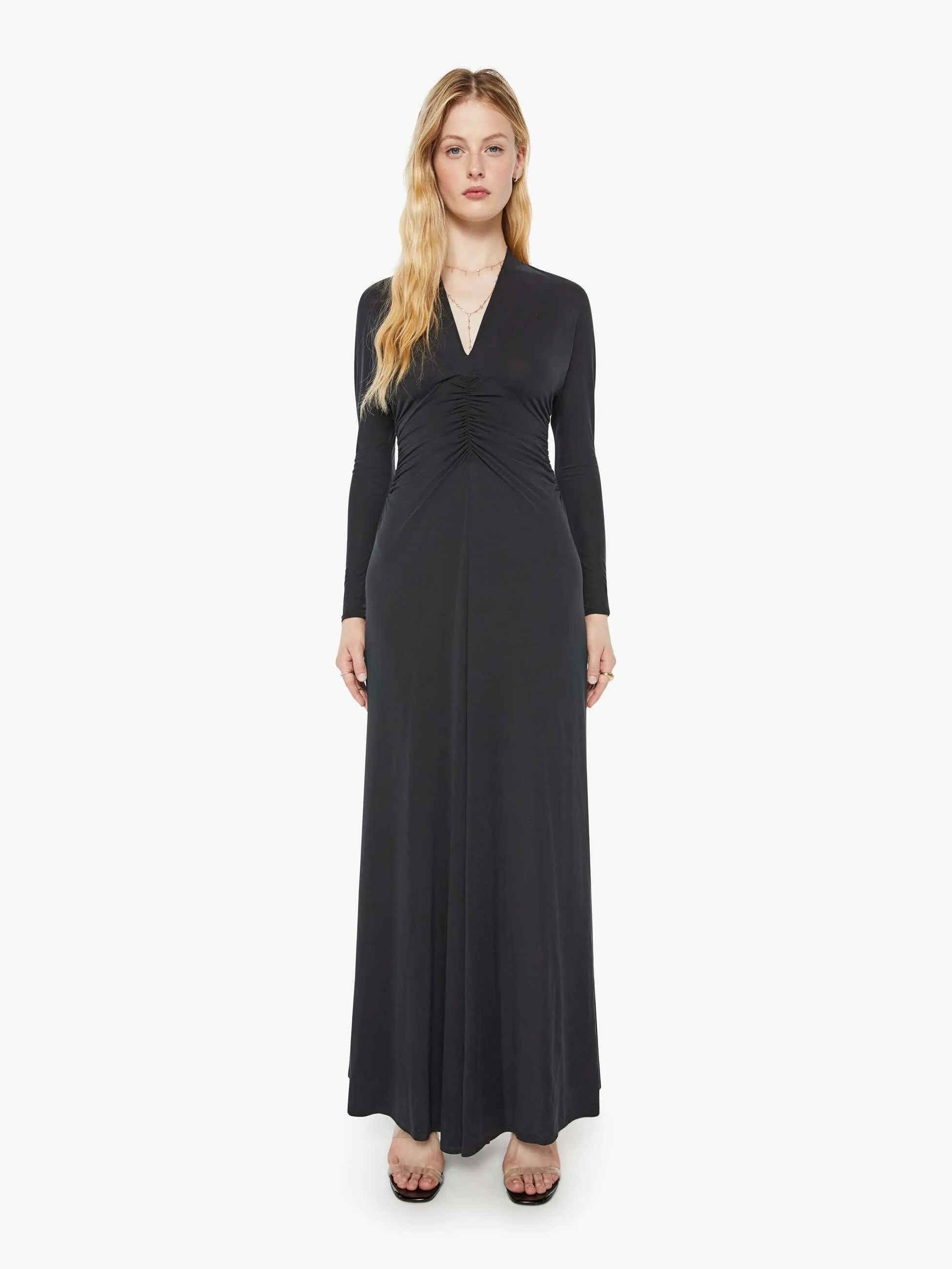 SABLYN Simone Dolman V-Neck Maxi Dress - Black sold by MOTHER product image thumbnail 2