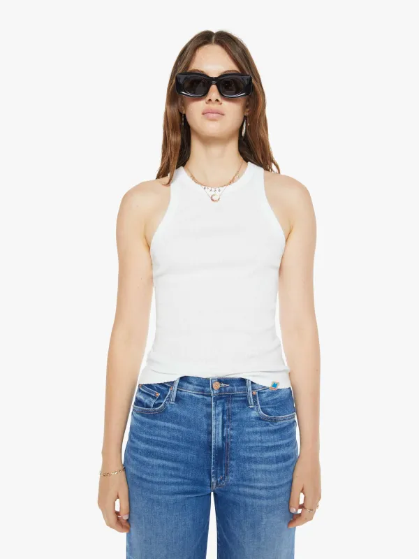 The Chin Up Tank - White sold by MOTHER