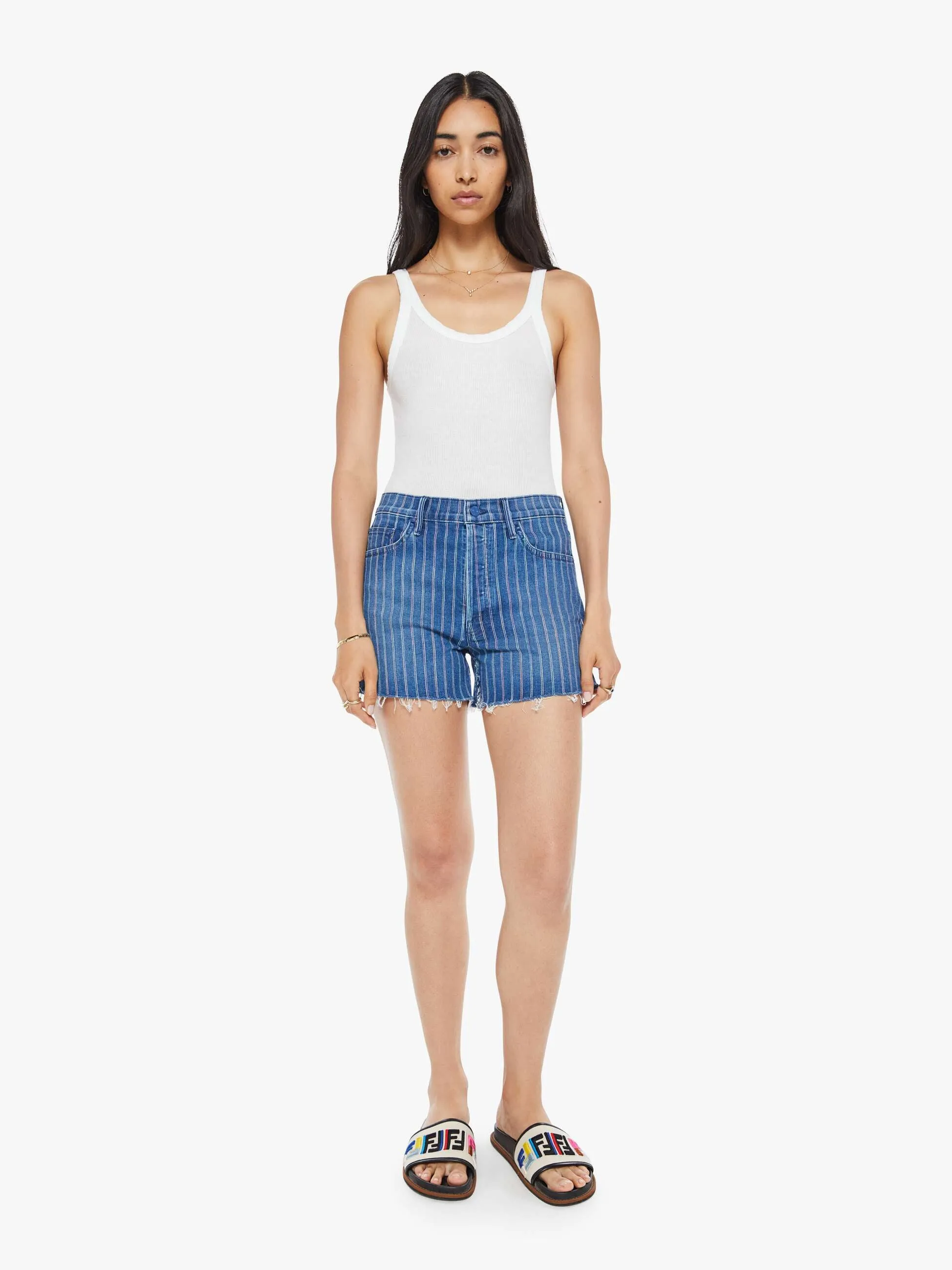 The Skipper Short N' Long Fray - Sunglass Strolling sold by MOTHER