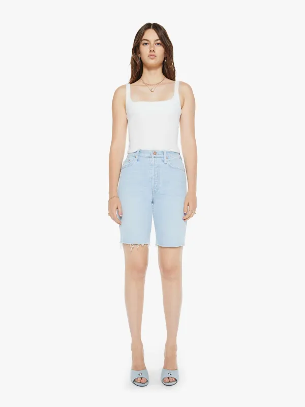 High Waisted Rider Bermuda Short Fray - Cowabunga sold by MOTHER