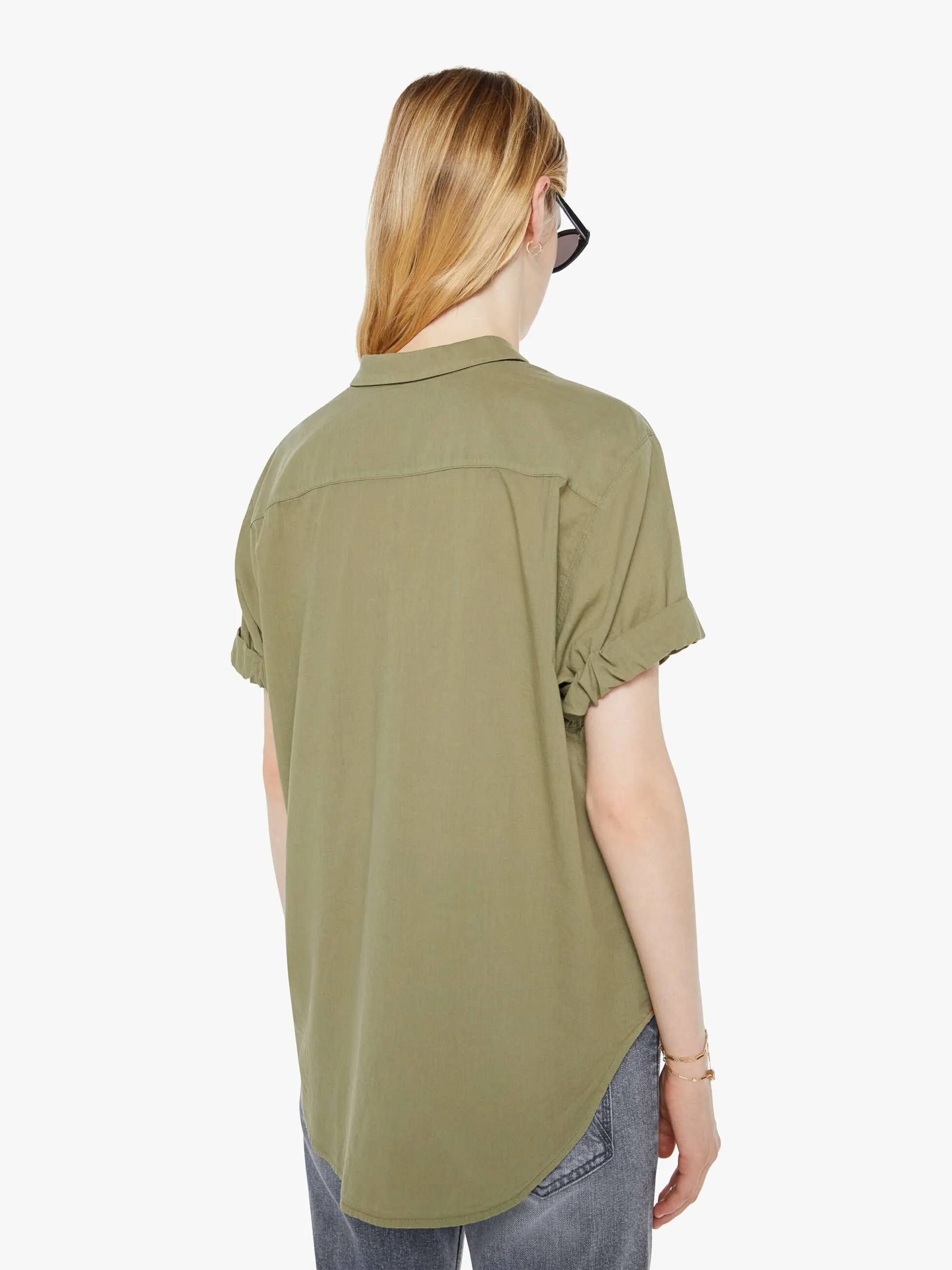 XiRENA Channing Shirt - Dark Seagrass sold by MOTHER product image thumbnail 4