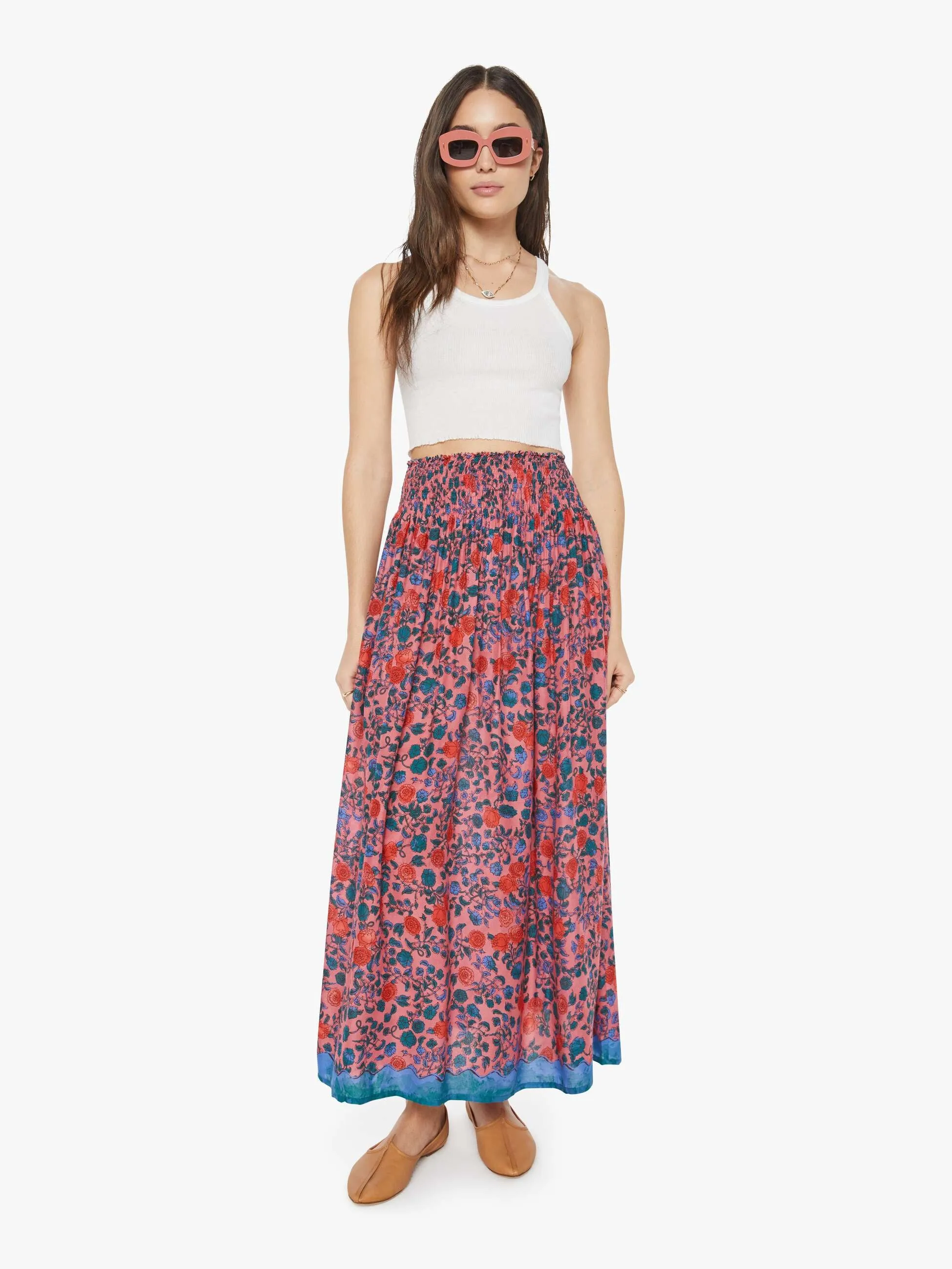 Natalie Martin Bella Skirt - Rose Bandana sold by MOTHER product image thumbnail 2
