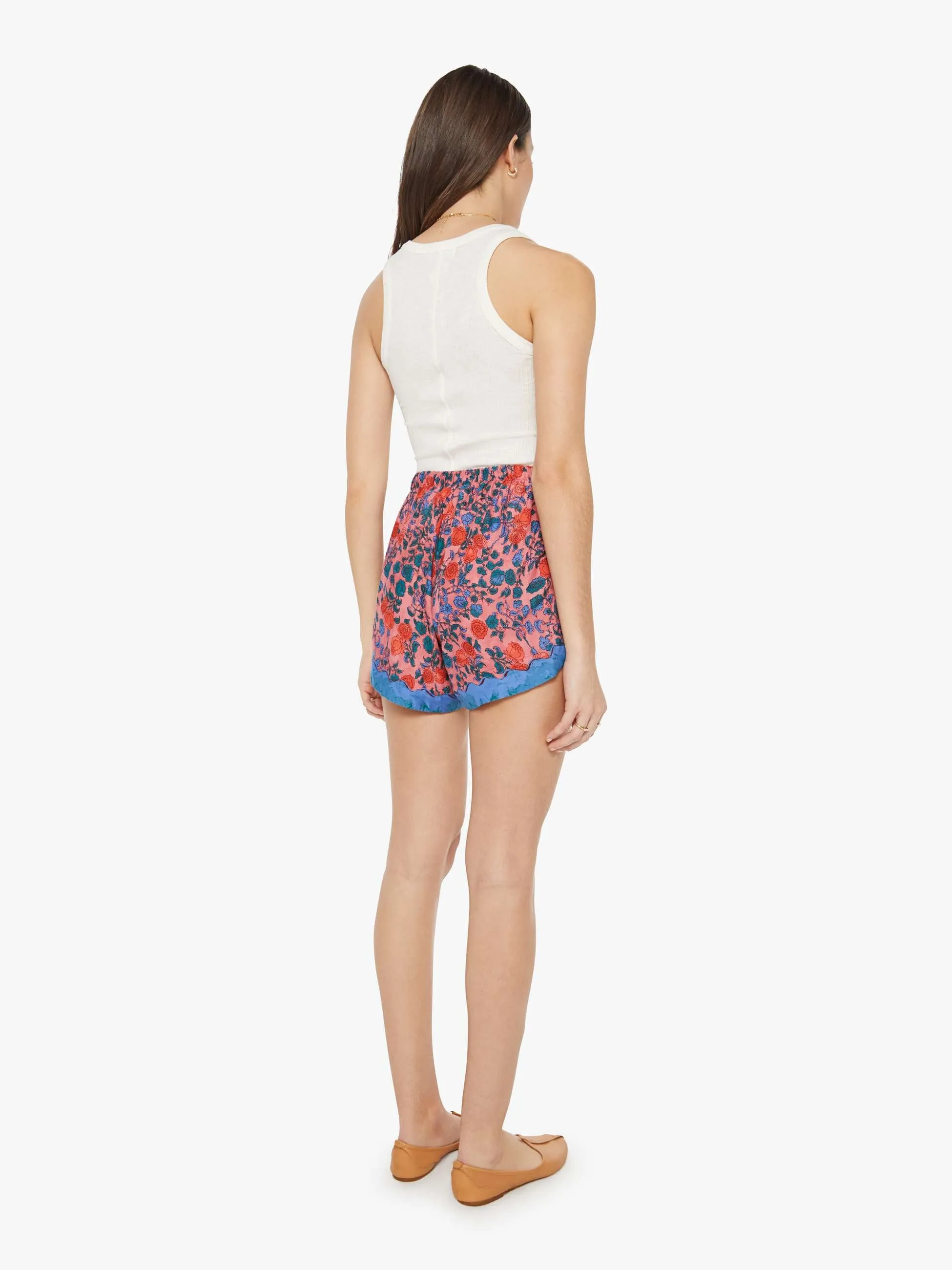 Natalie Martin Tash Shorts - Rose Bandana sold by MOTHER product image thumbnail 4