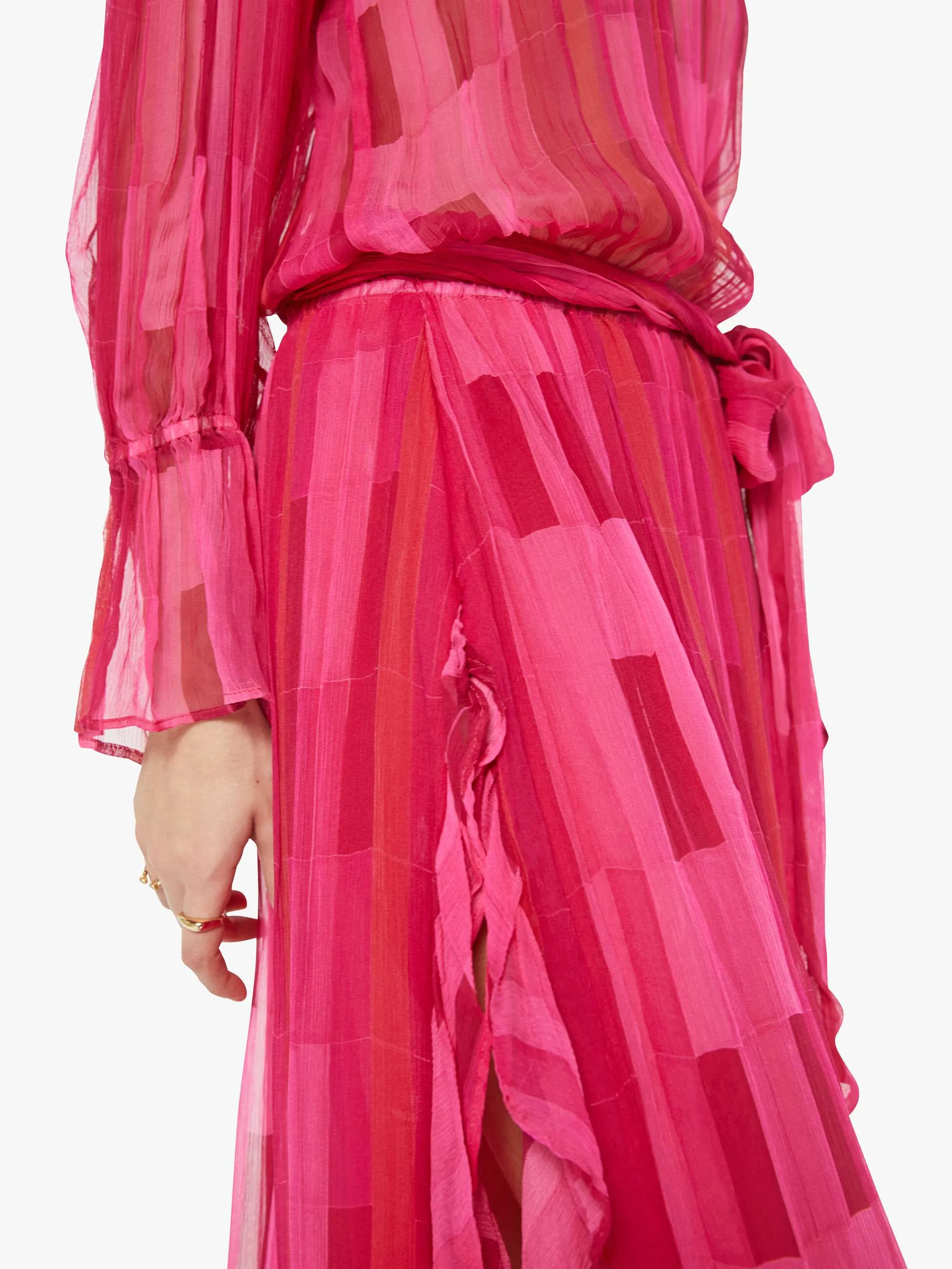 Natalie Martin Camille Dress W Sash - Sea Glass Pink sold by MOTHER product image thumbnail 5