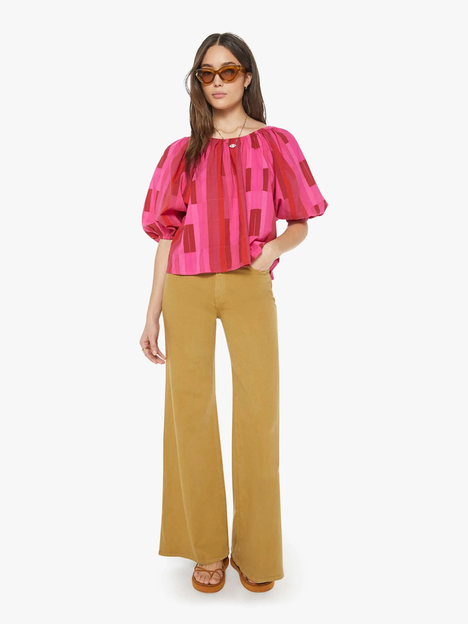 Natalie Martin Ella Top - Sea Glass Pink sold by MOTHER product image thumbnail 5