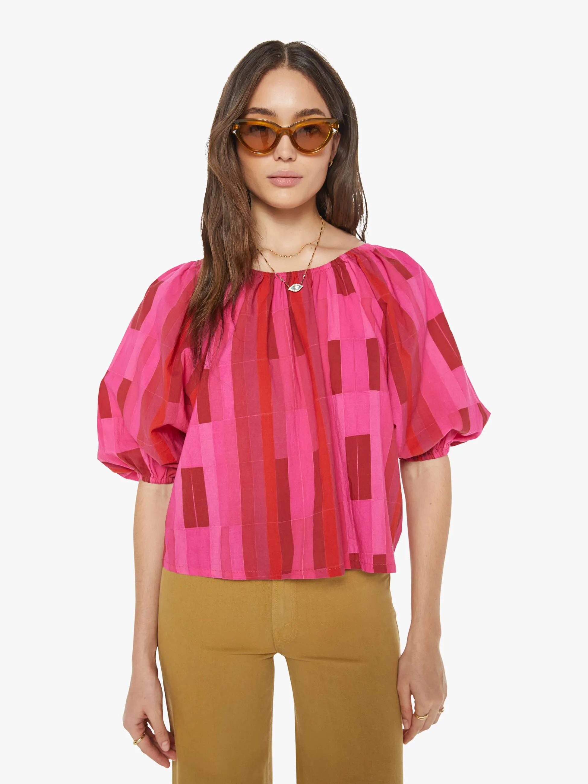 Natalie Martin Ella Top - Sea Glass Pink sold by MOTHER