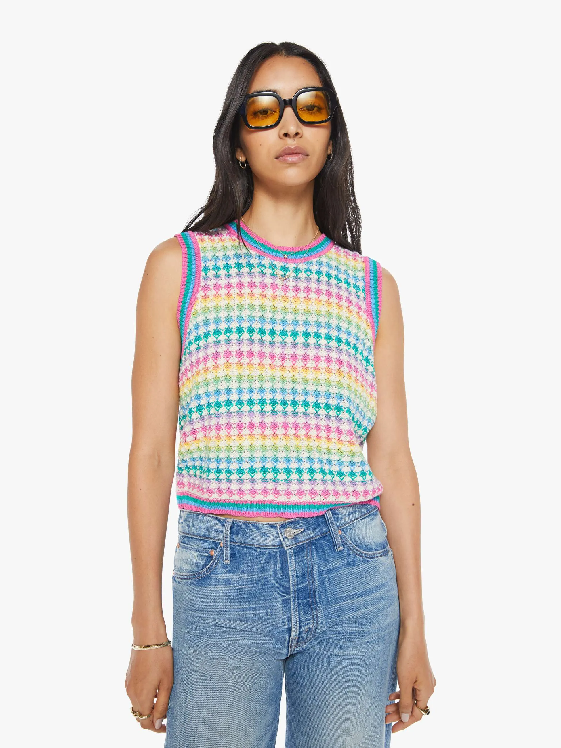 The Open Back Tank - Rainbow Dreams sold by MOTHER