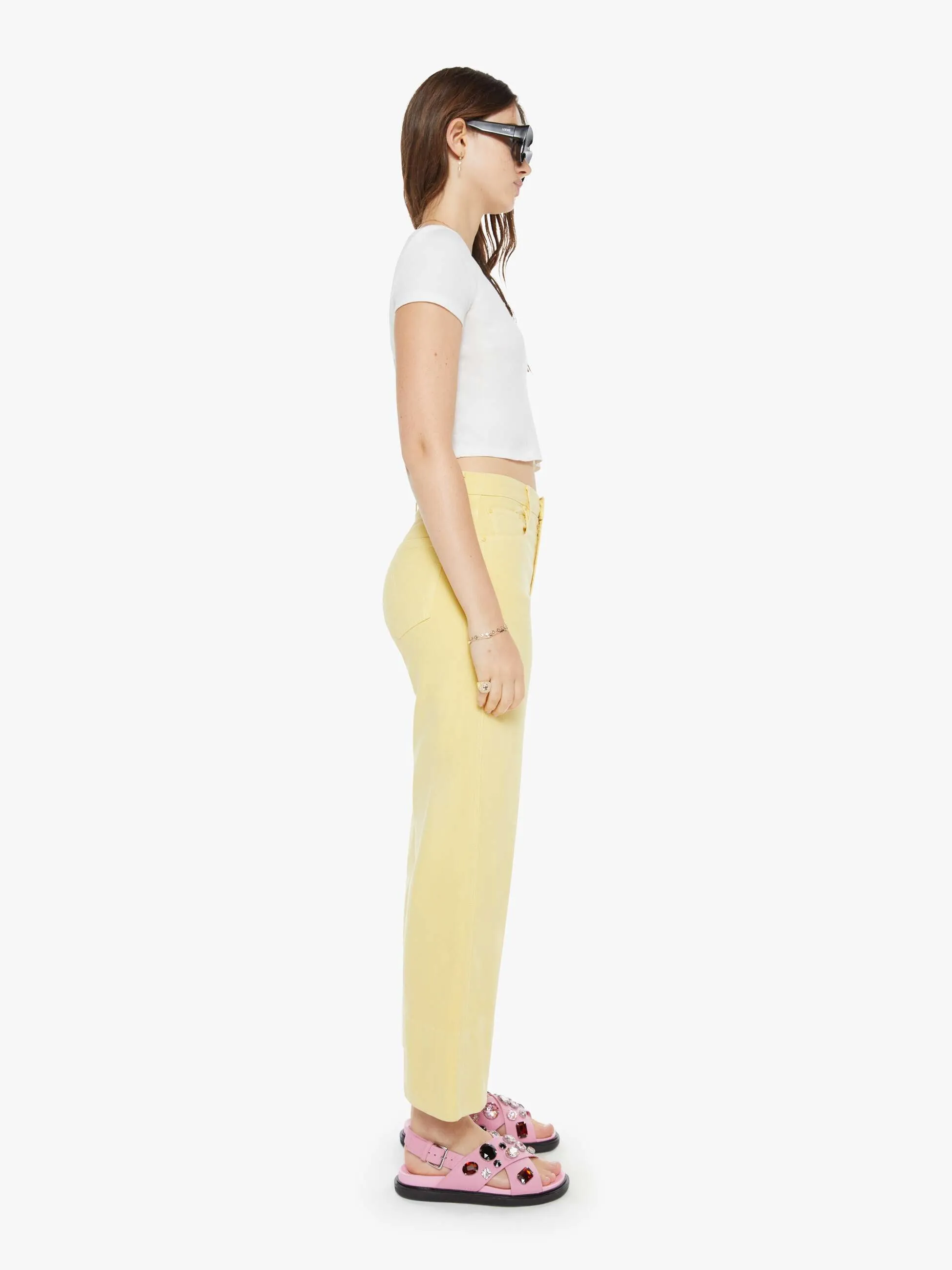 The Maven Wide Hem Ankle - Sunshine sold by MOTHER product image thumbnail 3
