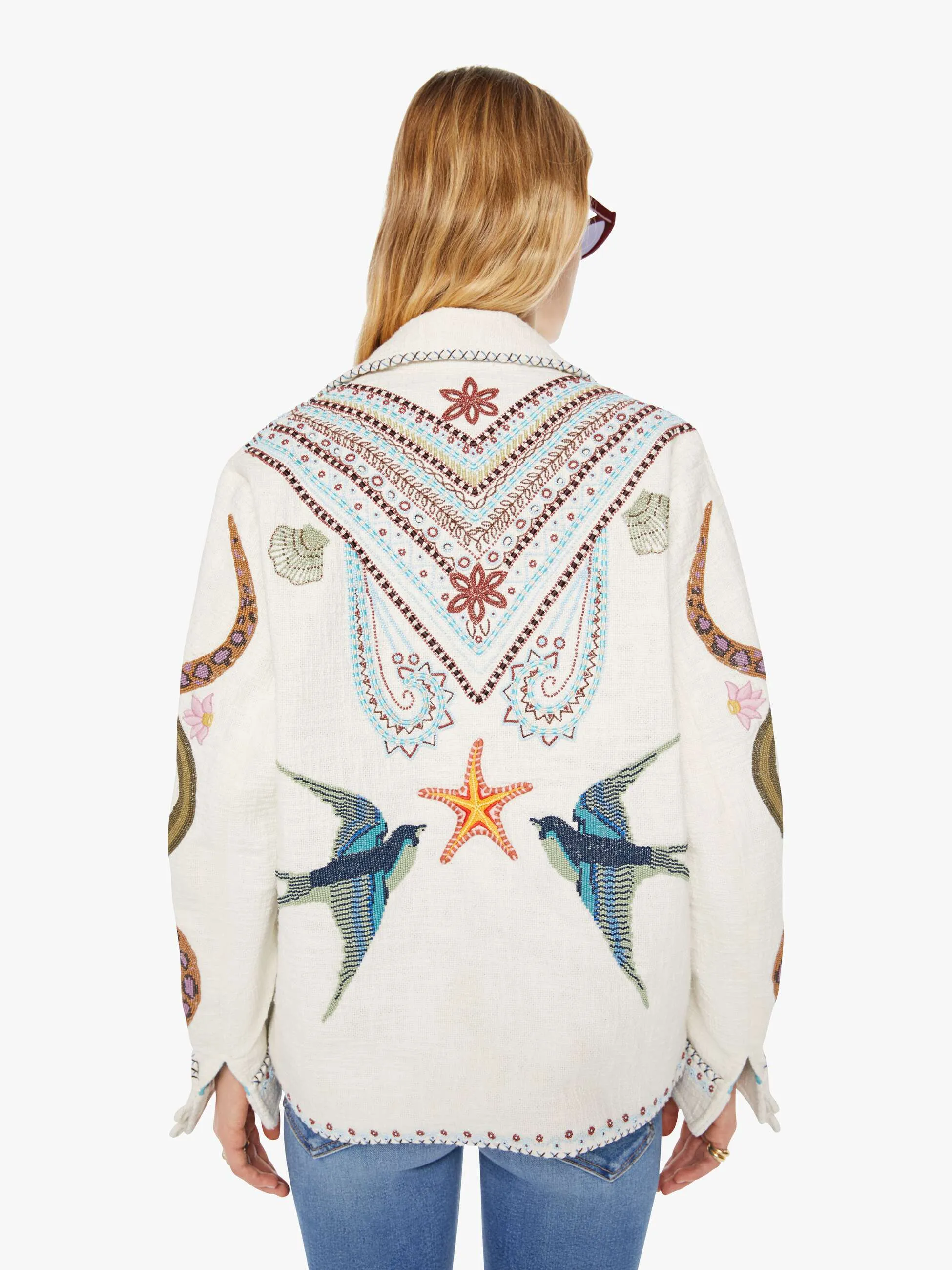 Alix Of Bohemia Jude Jacket - Ivory Ethereal sold by MOTHER product image thumbnail 4