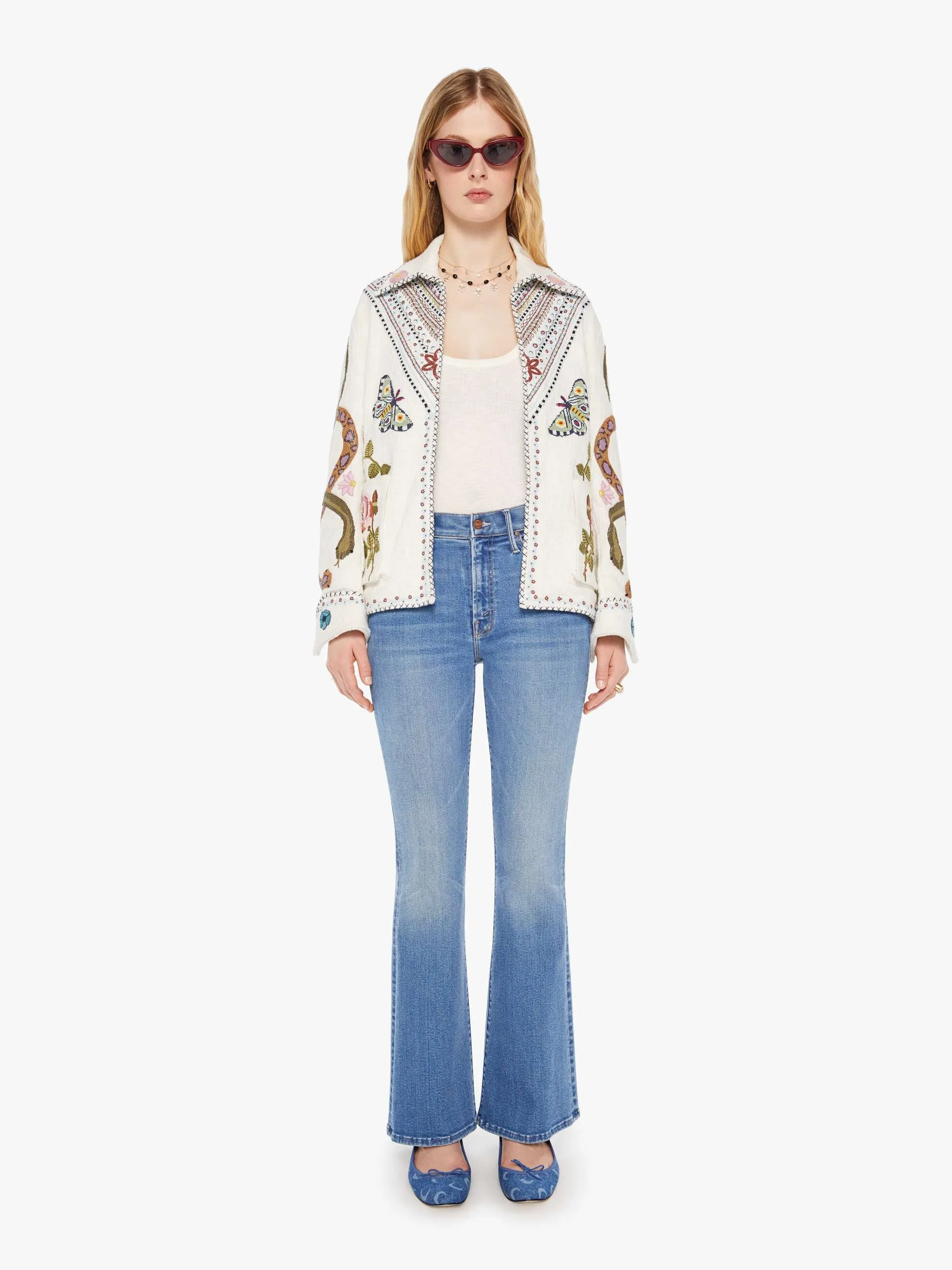 Alix Of Bohemia Jude Jacket - Ivory Ethereal sold by MOTHER product image thumbnail 5