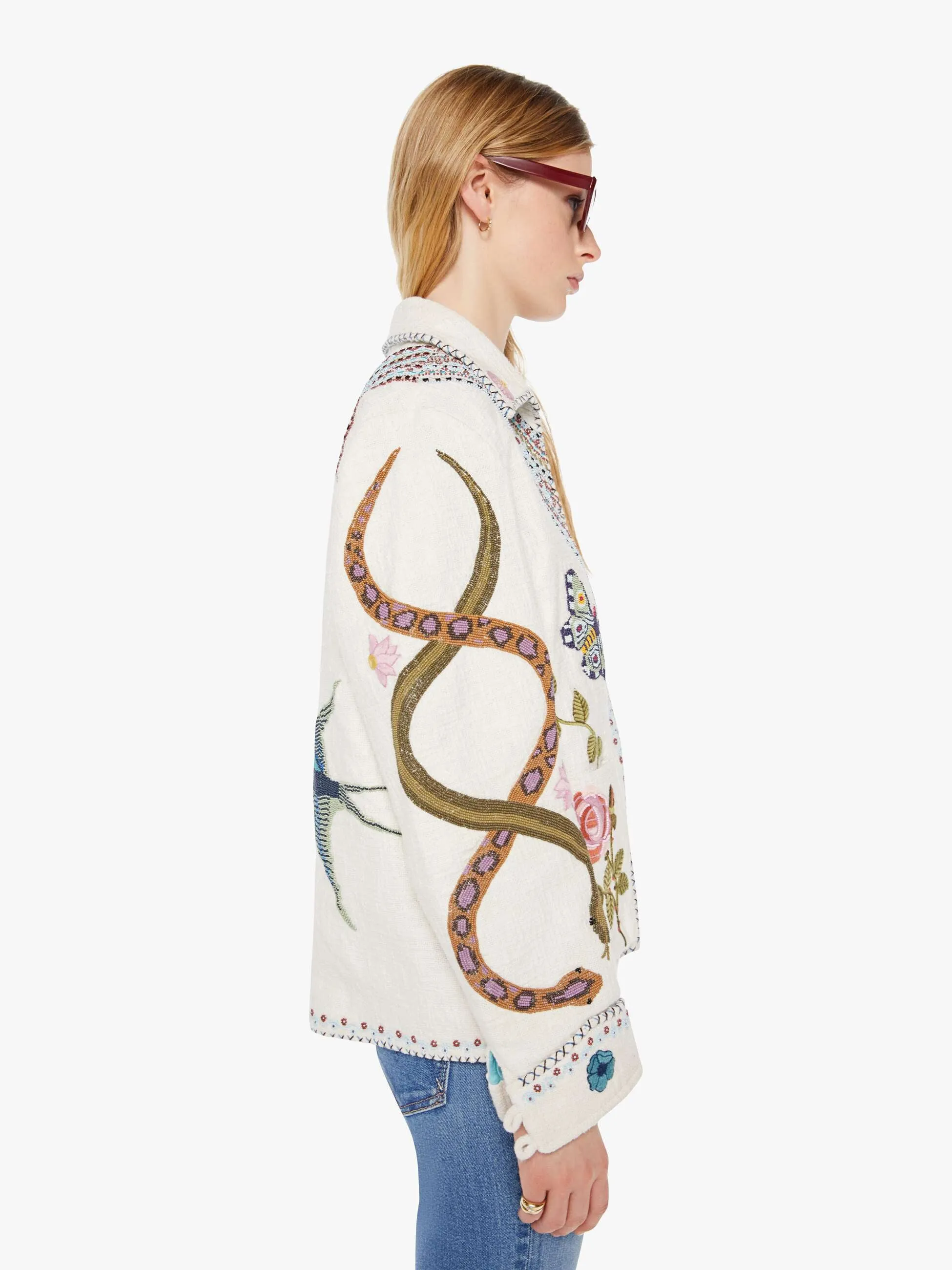 Alix Of Bohemia Jude Jacket - Ivory Ethereal sold by MOTHER product image thumbnail 3