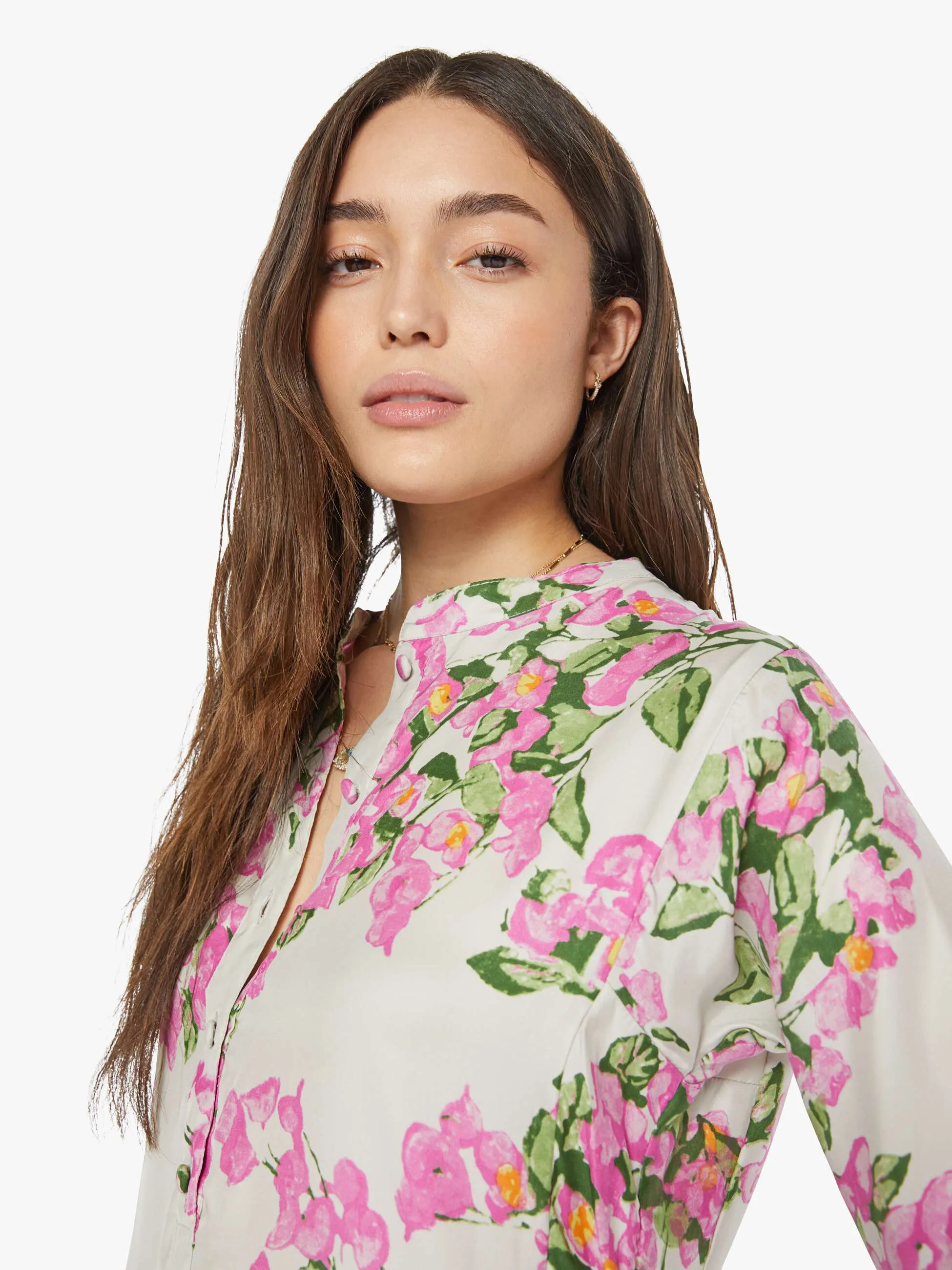 Natalie Martin Isobel Dress - Bougainvillea Mother Of Pearl sold by MOTHER product image thumbnail 5