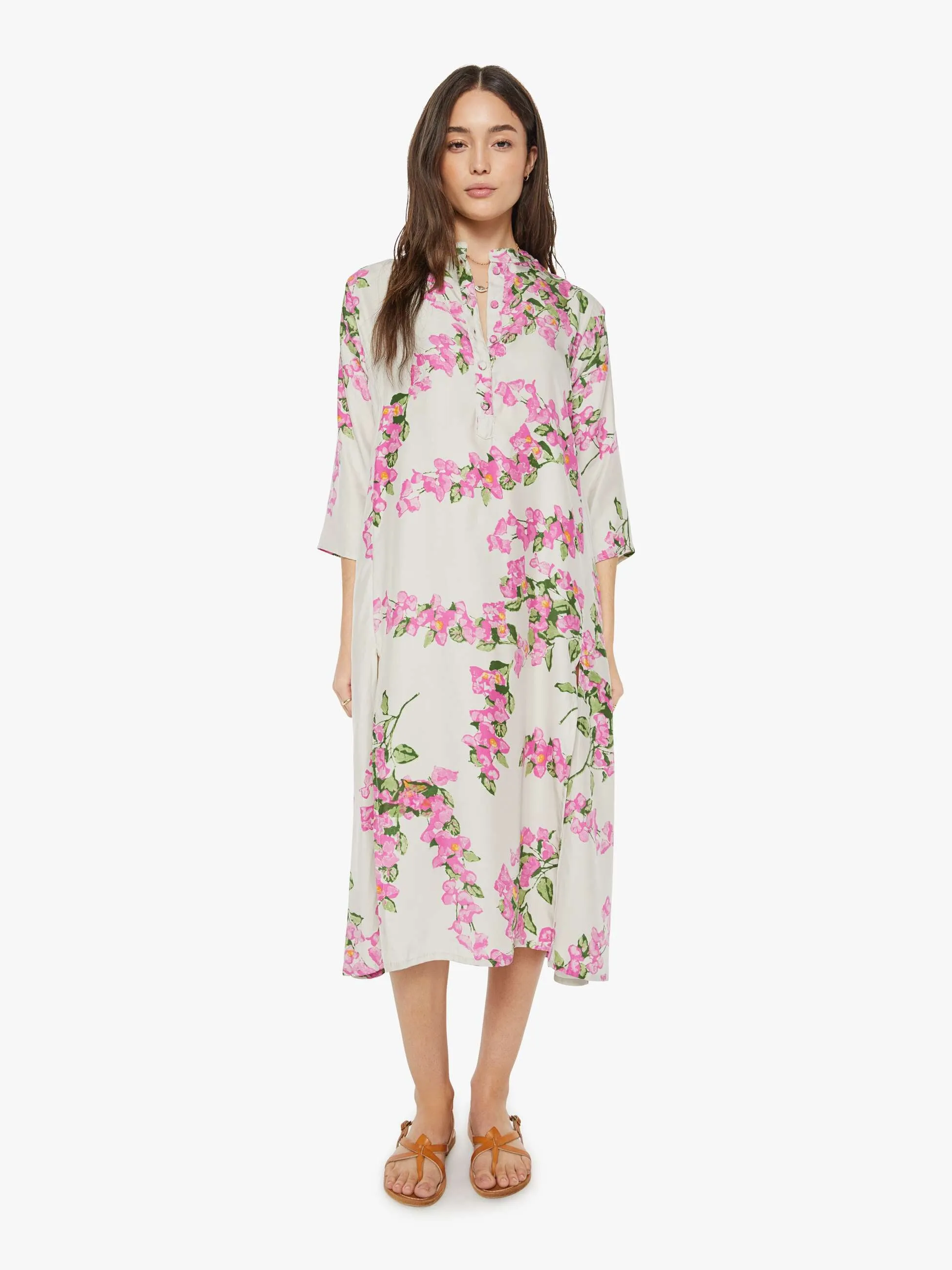 Natalie Martin Isobel Dress - Bougainvillea Mother Of Pearl sold by MOTHER product image thumbnail 2
