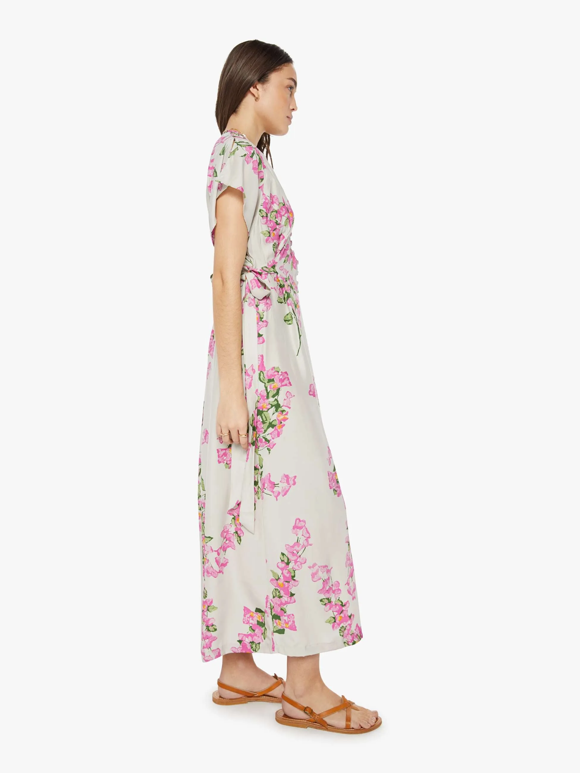 Natalie Martin Monica Dress - Bougainvillea Mother Of Pearl sold by MOTHER product image thumbnail 3