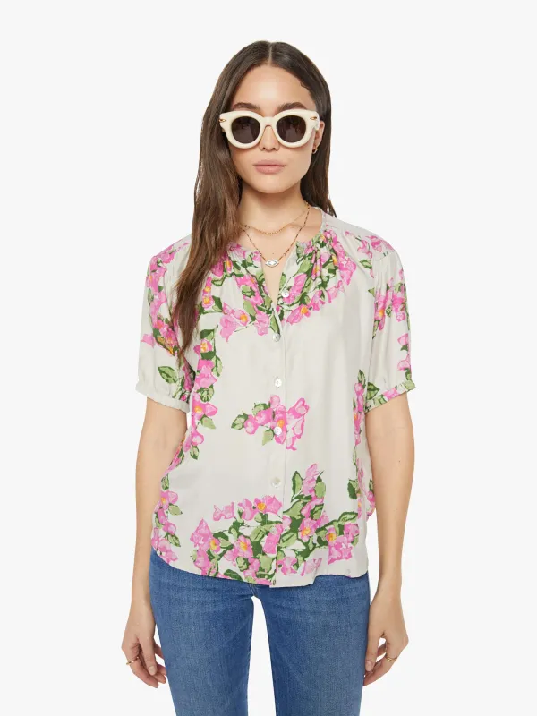 Natalie Martin Violet Top - Bougainvillea Mother Of Pearl sold by MOTHER