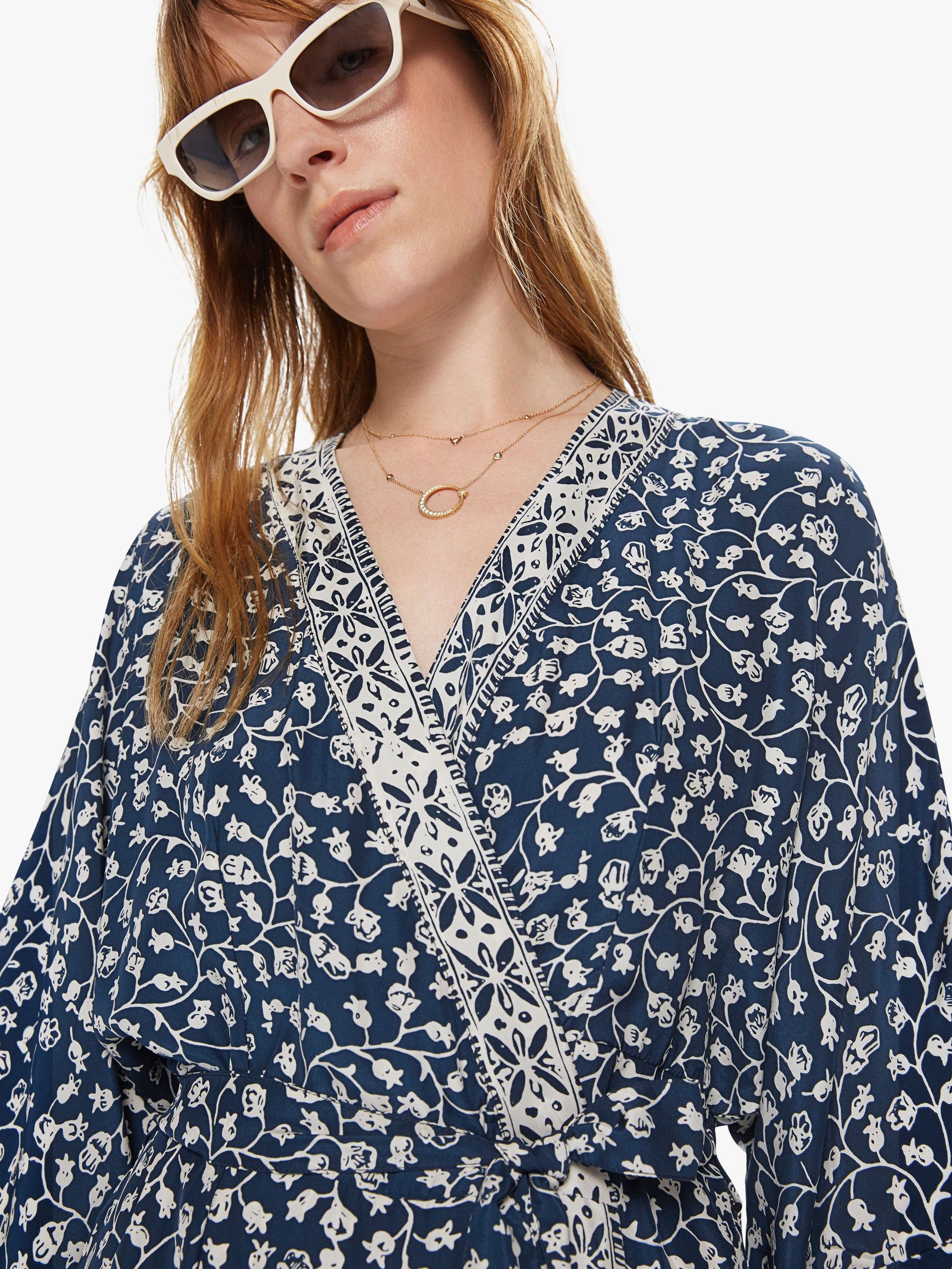 Natalie Martin Georgia Wrap - Pomegranate Indigo sold by MOTHER product image thumbnail 5