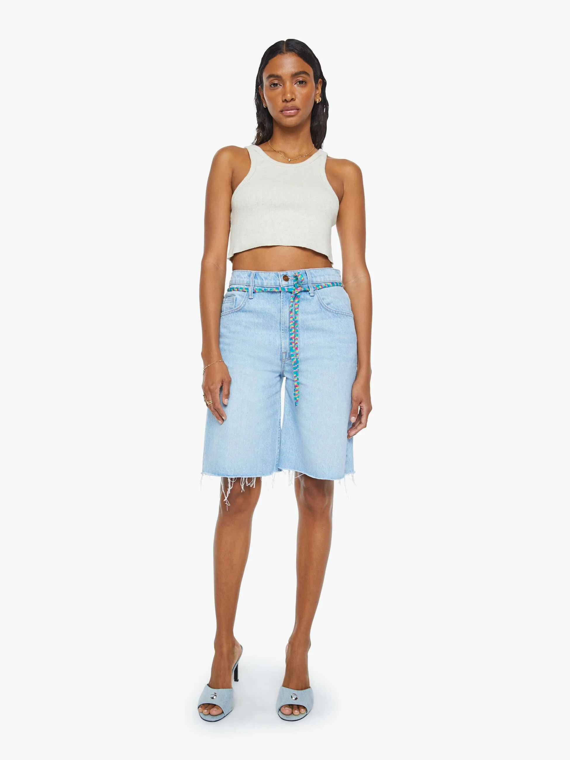 SNACKS! Shoelace Fun Dip Short Fray - Whipped sold by MOTHER
