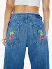 PETITES The Lil Dodger Ankle - Green Thumb With Cherries sold by MOTHER