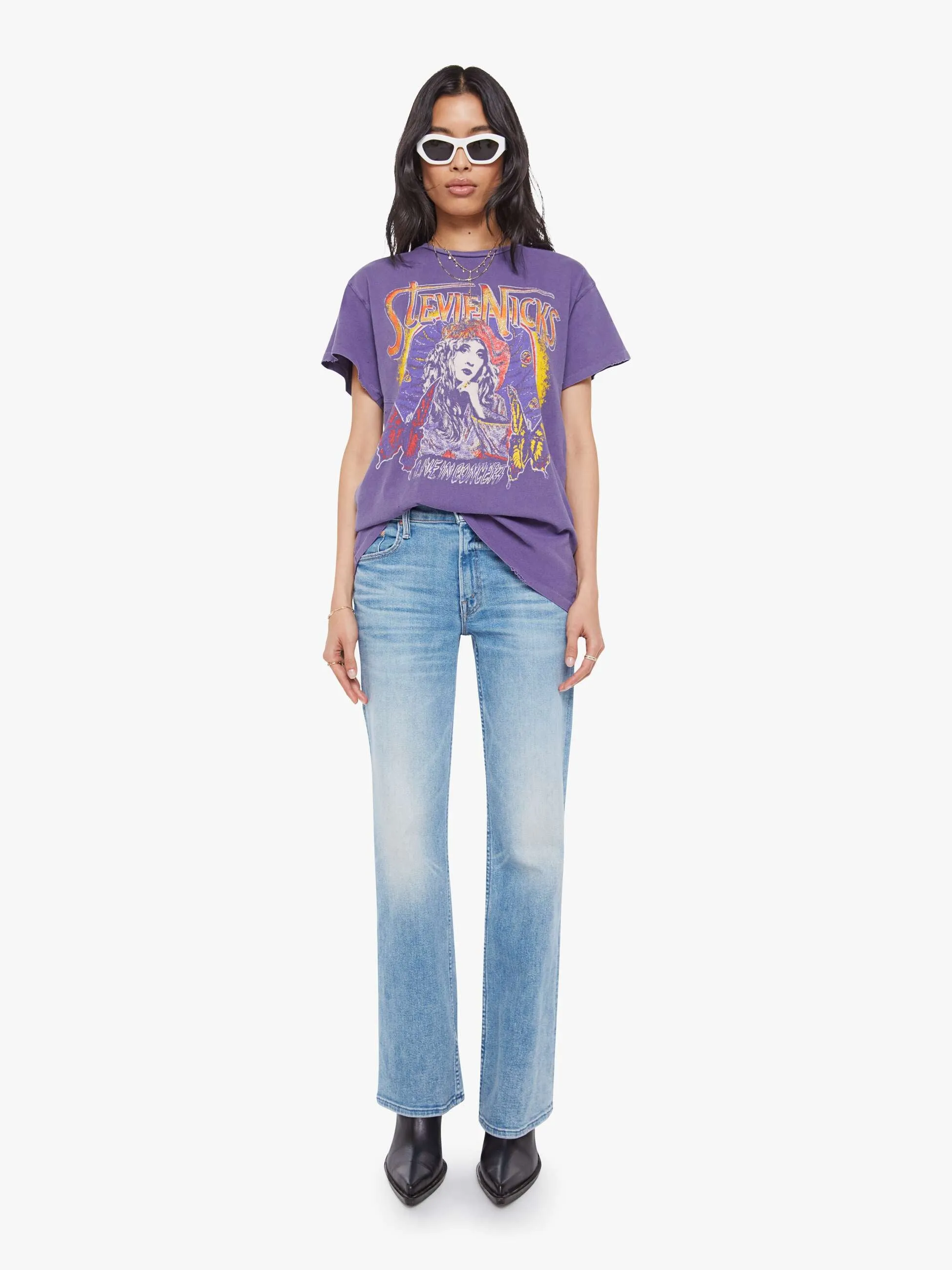 MadeWorn Stevie Nicks Tee - Plum sold by MOTHER product image thumbnail 4