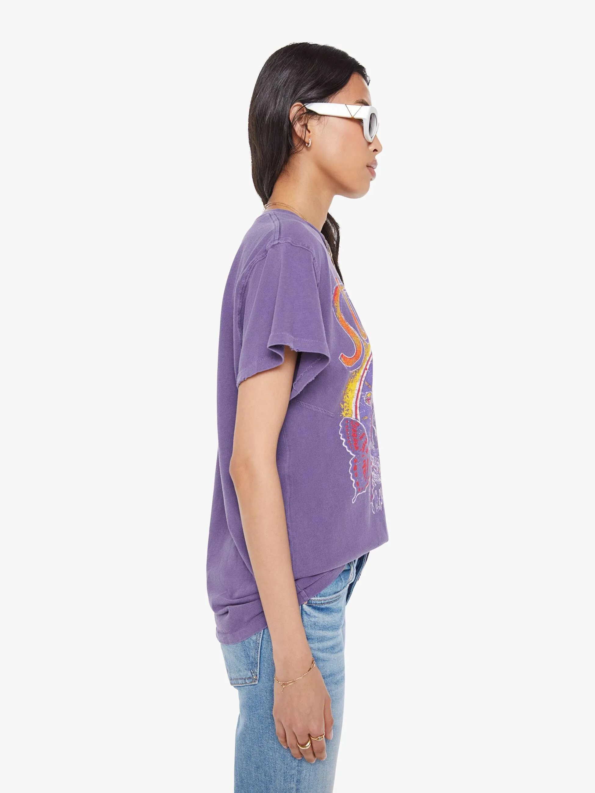 MadeWorn Stevie Nicks Tee - Plum sold by MOTHER product image thumbnail 2