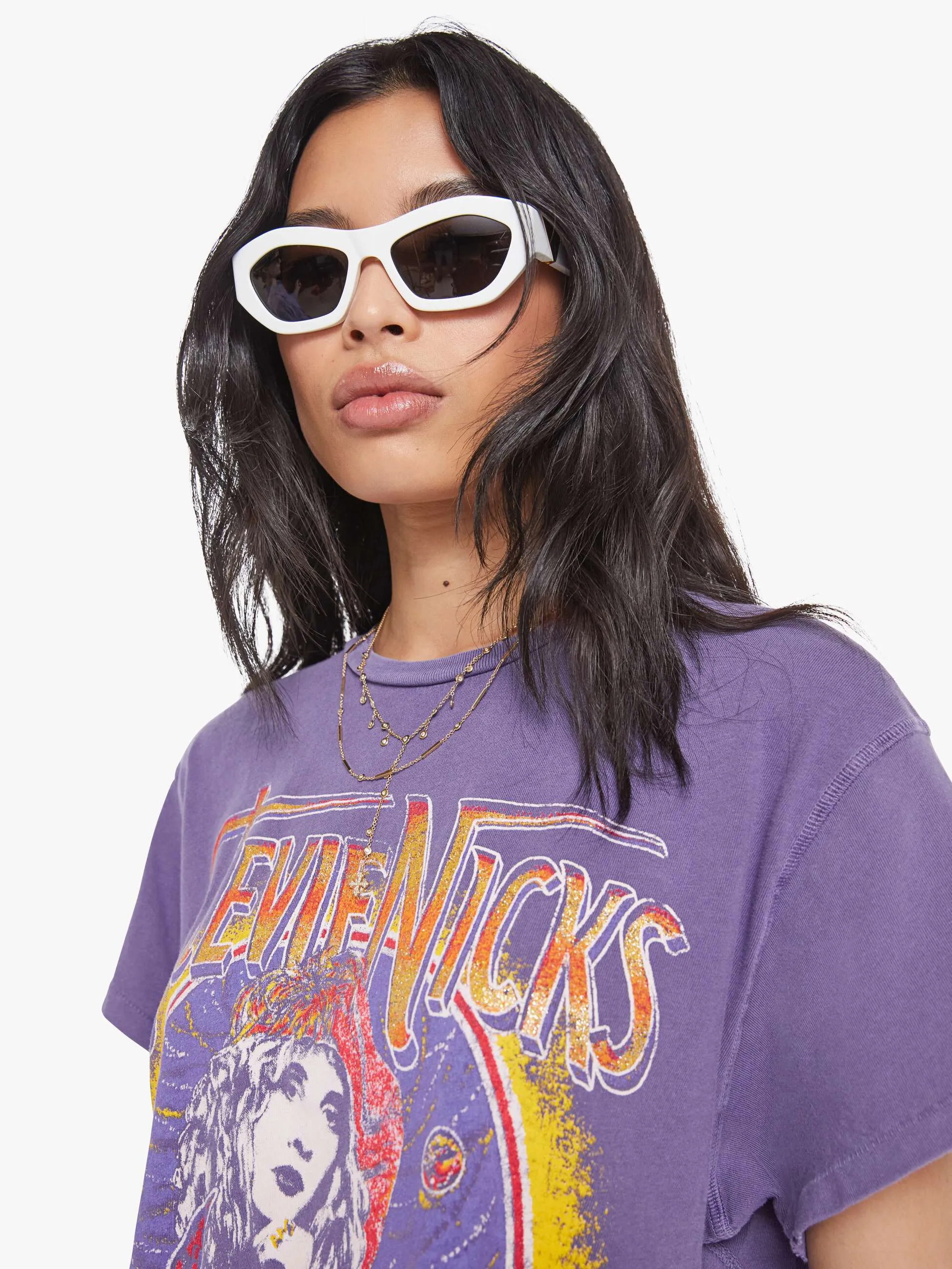 MadeWorn Stevie Nicks Tee - Plum sold by MOTHER product image thumbnail 5