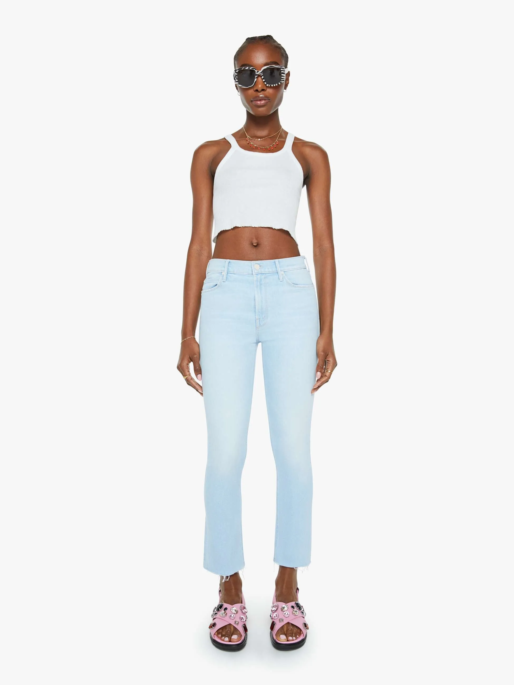 The Mid Rise Dazzler Crop Fray - Ahead Of Its Time sold by MOTHER product image thumbnail 2