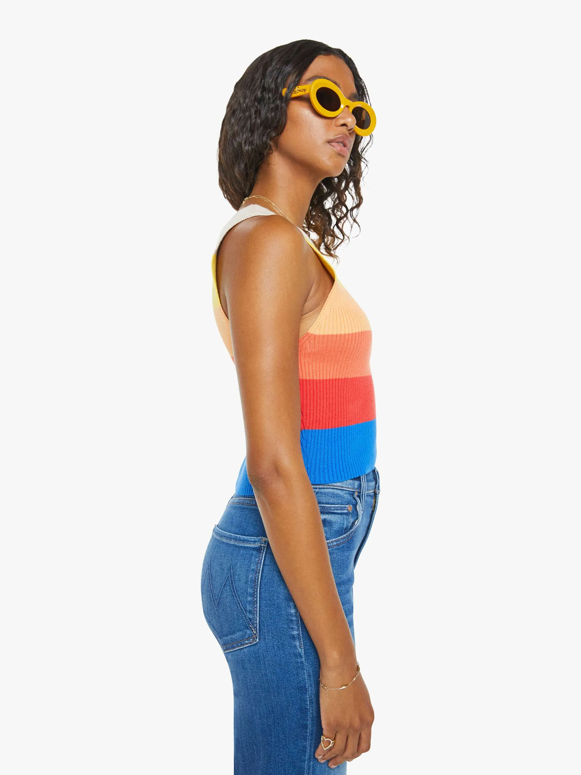 The Round Neck Rib Tank - Over The Horizon sold by MOTHER product image thumbnail 3