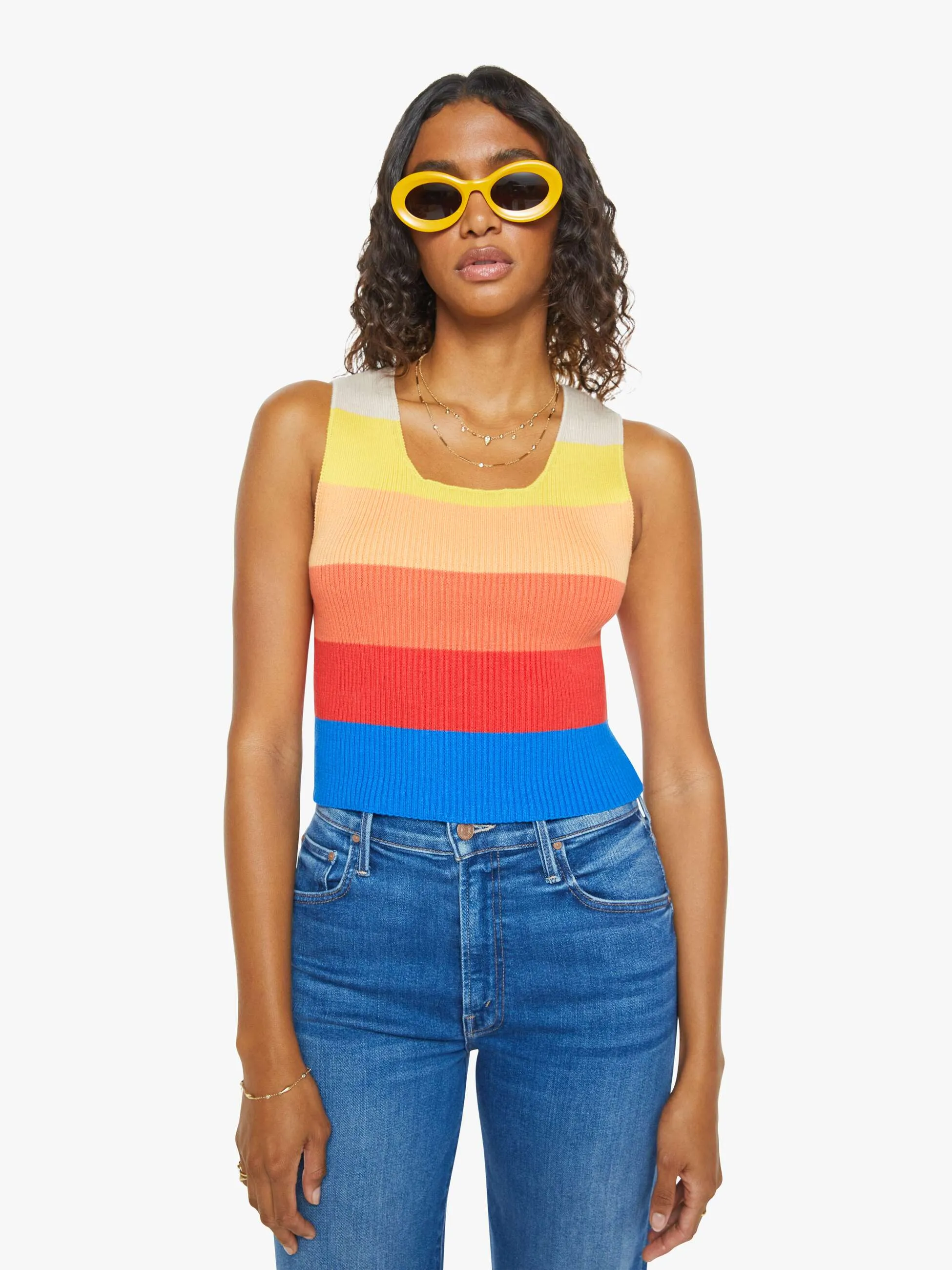 The Round Neck Rib Tank - Over The Horizon sold by MOTHER product image thumbnail 2