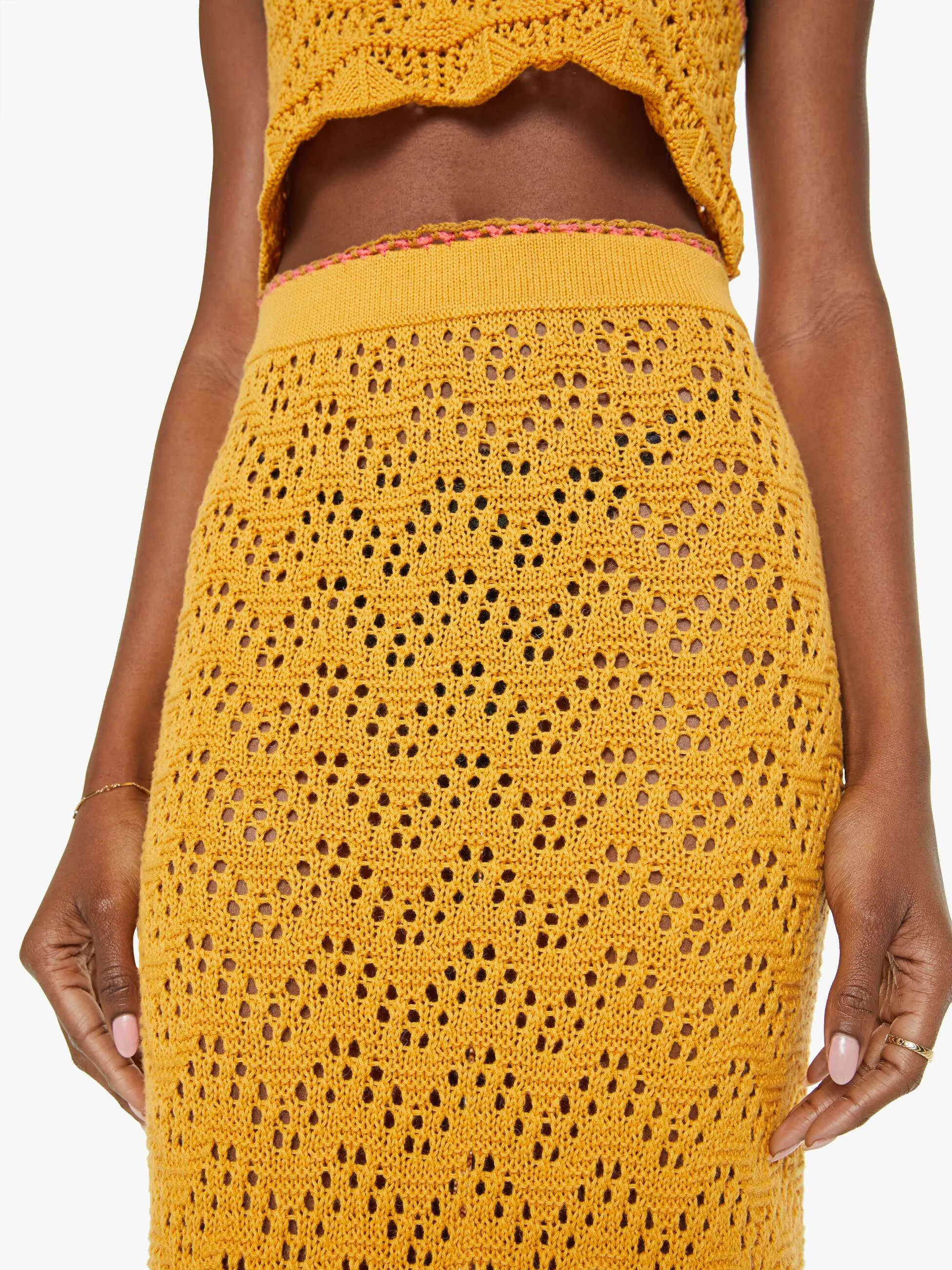 The Longline Skirt - Tangerine Dreams sold by MOTHER product image thumbnail 5